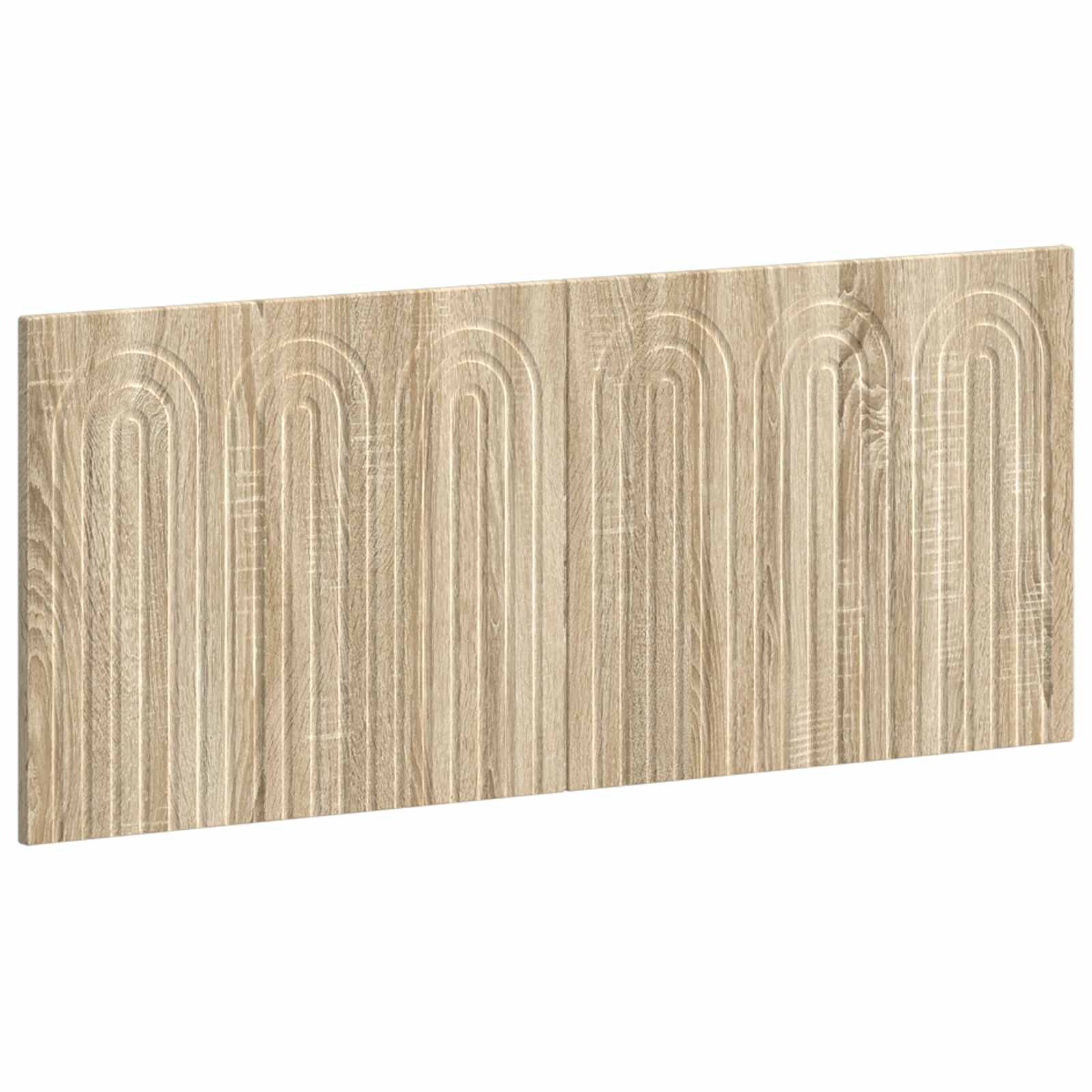 Wall Headboard Brown Engineered Wood 123 cm x 3 cm x 50 cm