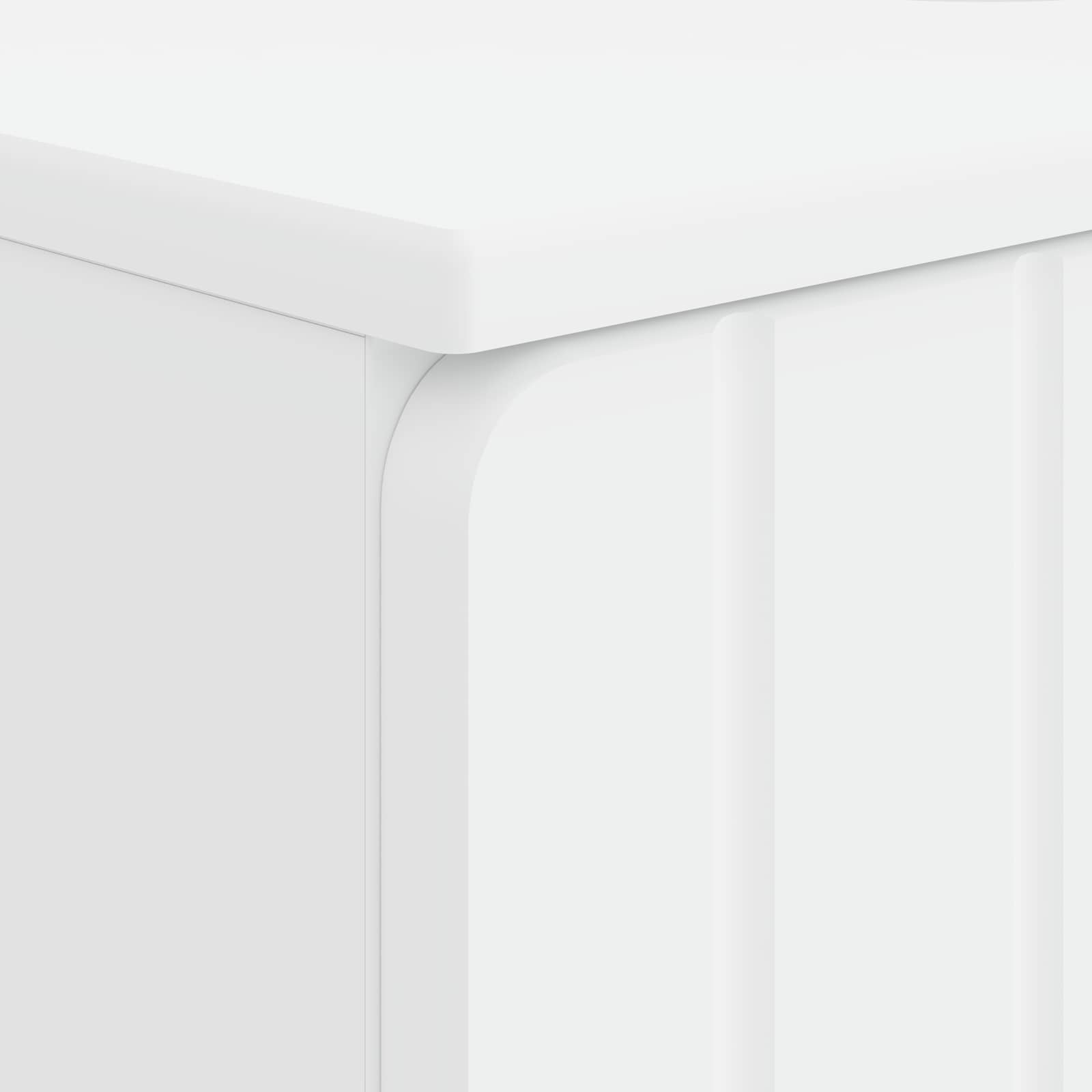 Bathroom Sink Cabinet White Slim 59.5x31.5x59cm