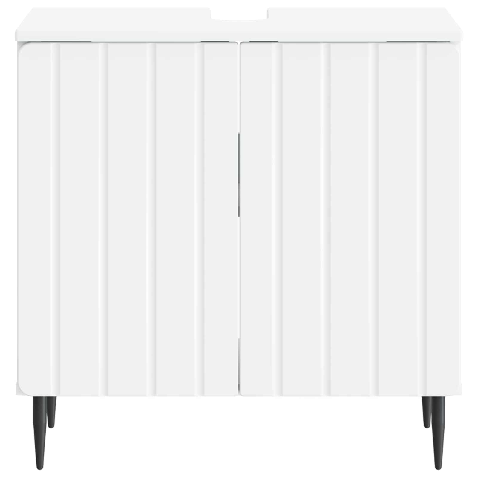 Bathroom Sink Cabinet White Slim 59.5x31.5x59cm