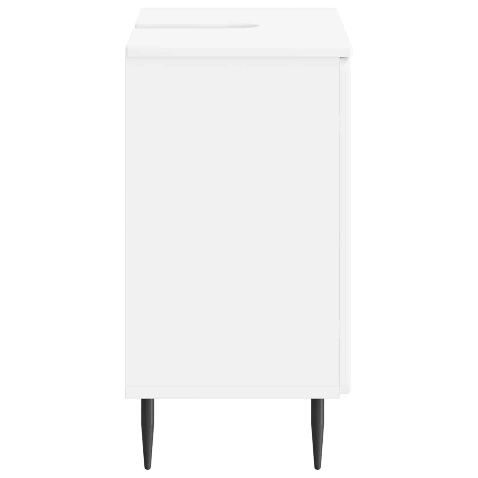 Bathroom Sink Cabinet White Slim 59.5x31.5x59cm