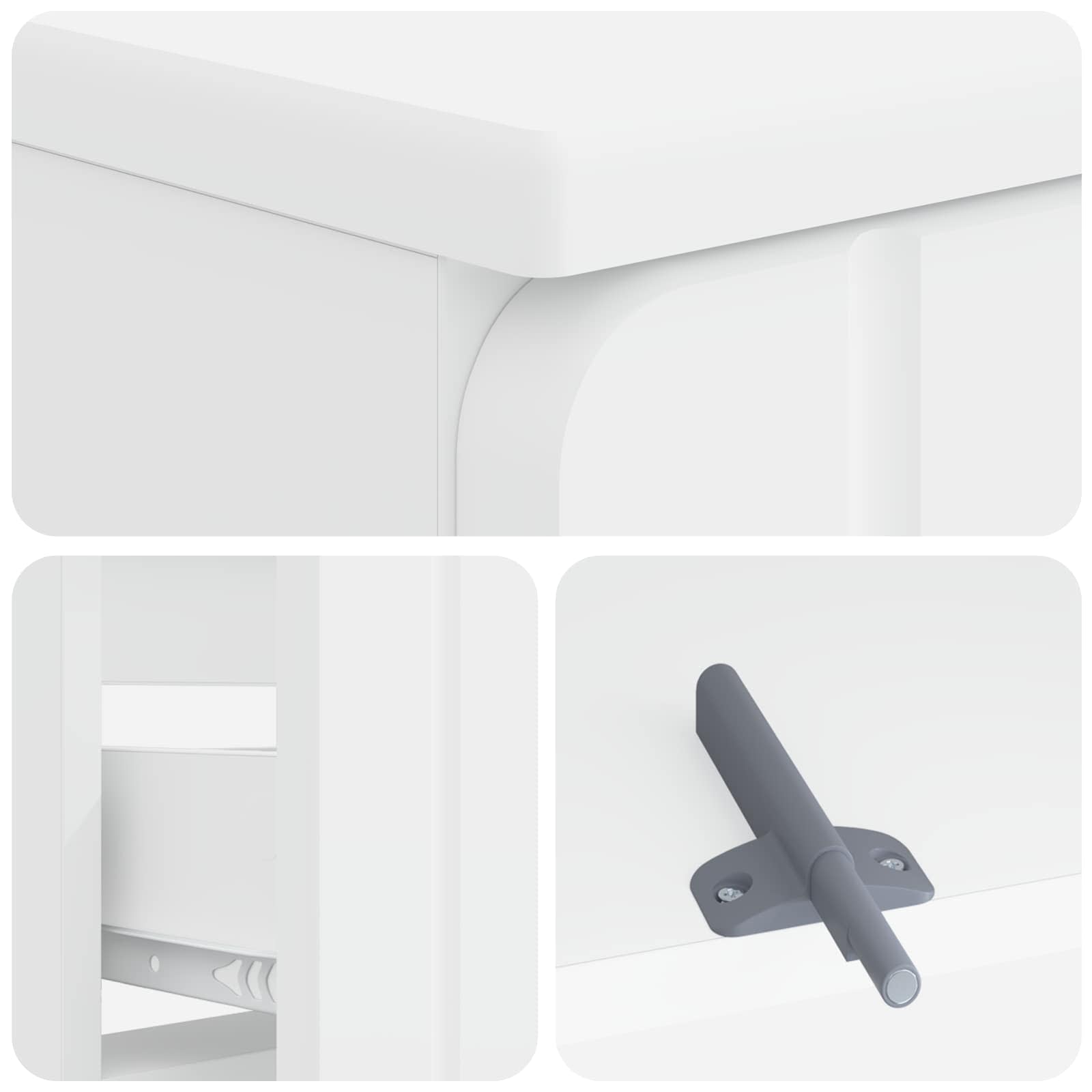 Bathroom Sink Cabinet White Modern 82x41x58.5cm