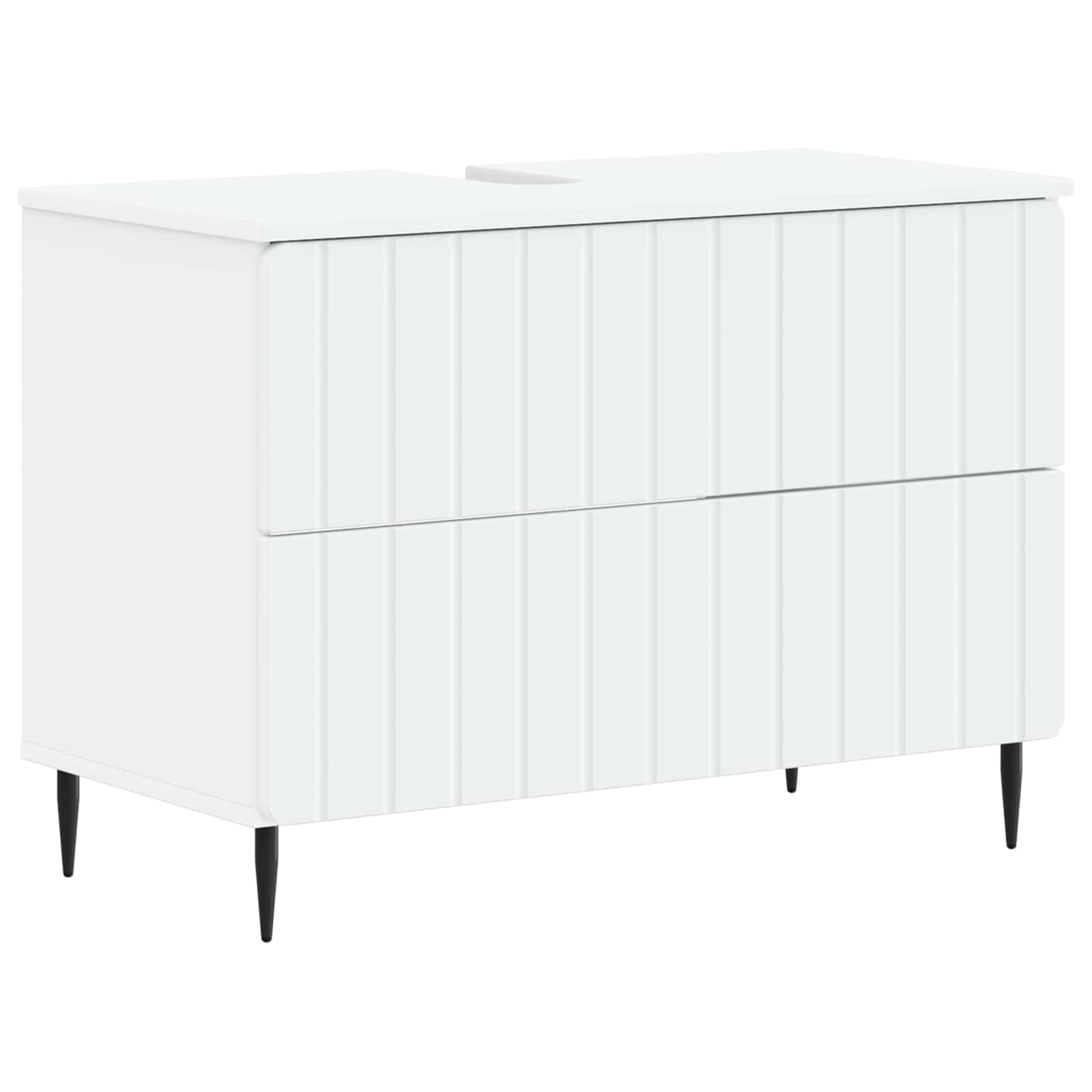 Bathroom Sink Cabinet White Modern 82x41x58.5cm