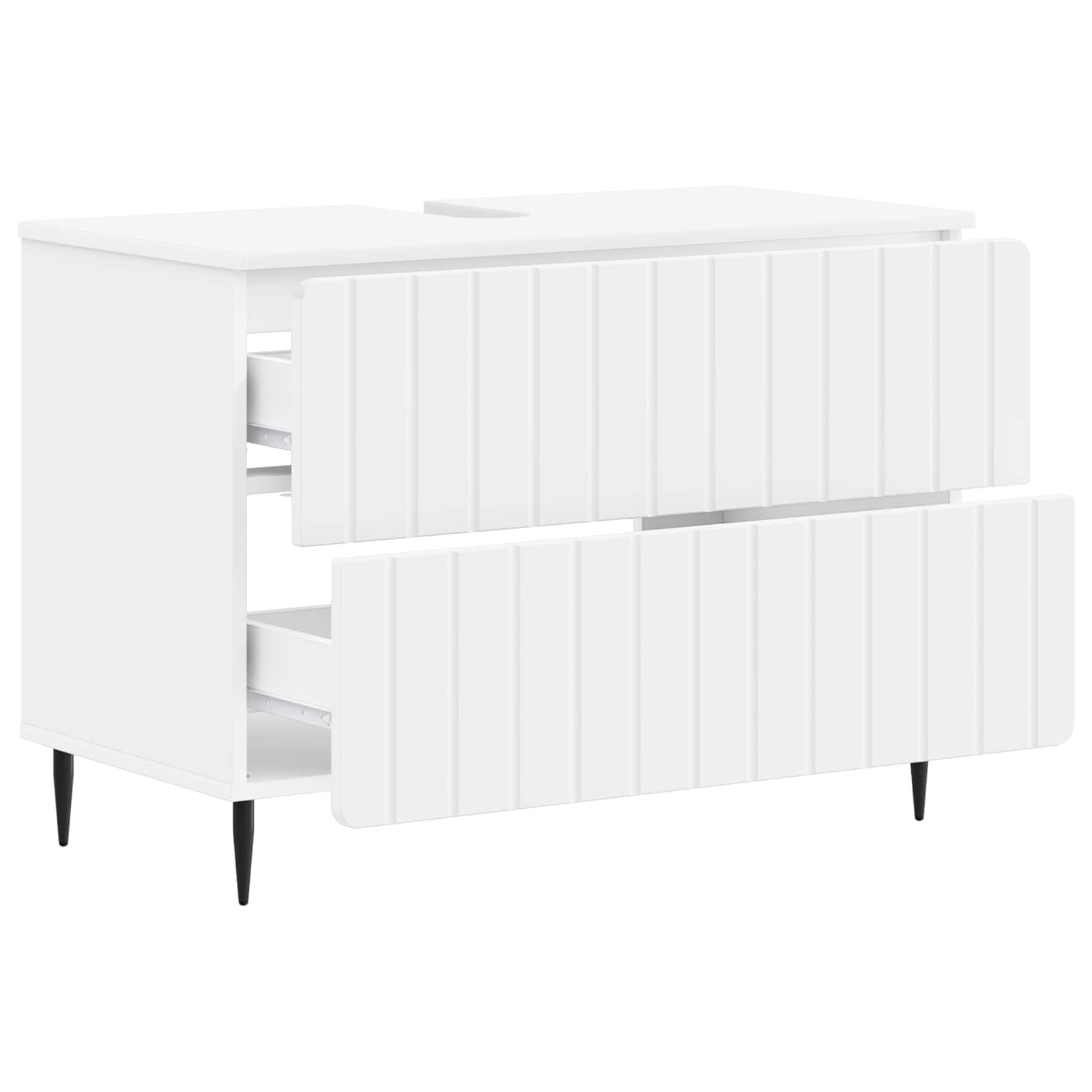Bathroom Sink Cabinet White Modern 82x41x58.5cm
