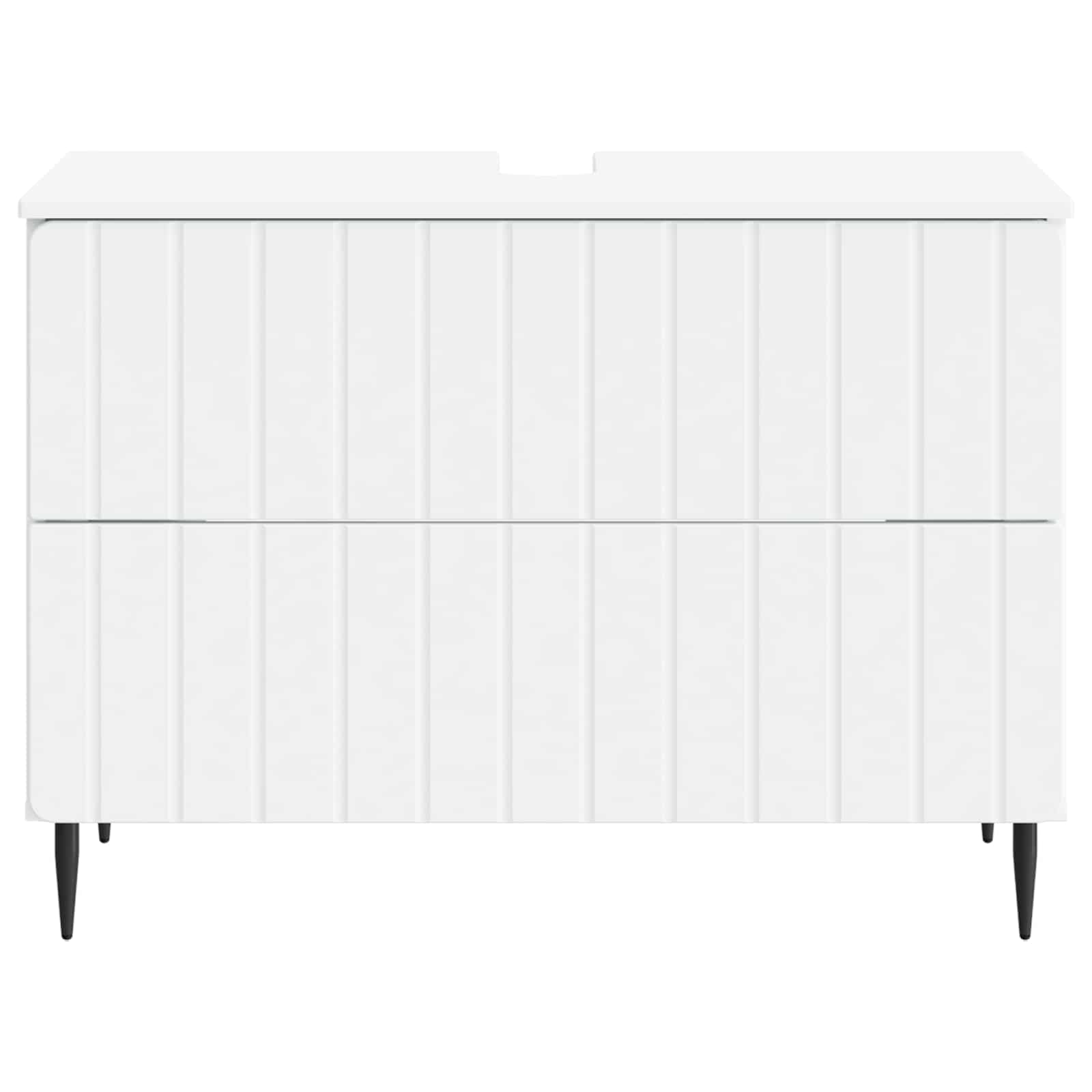 Bathroom Sink Cabinet White Modern 82x41x58.5cm