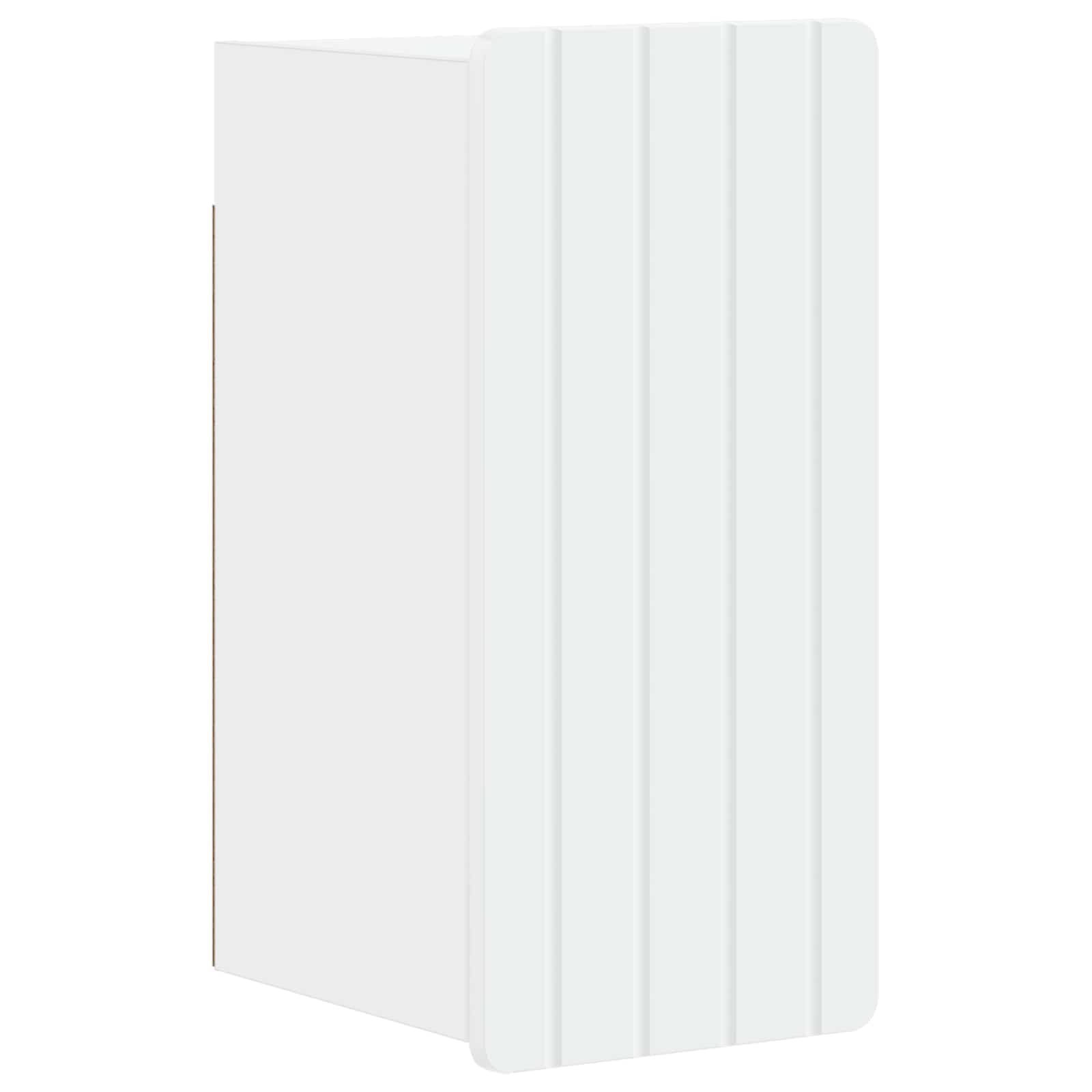 Bathroom Wall Cabinet White Slim 30x31x63cm