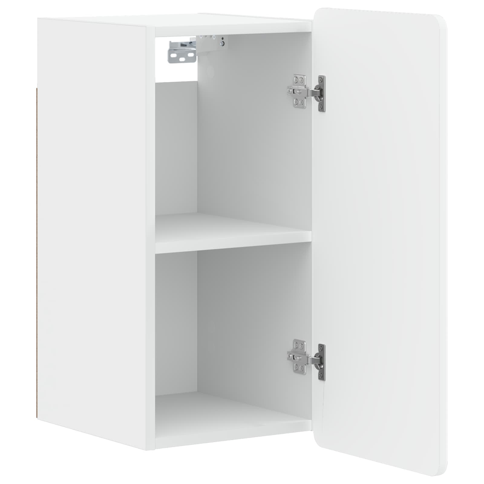 Bathroom Wall Cabinet White Slim 30x31x63cm