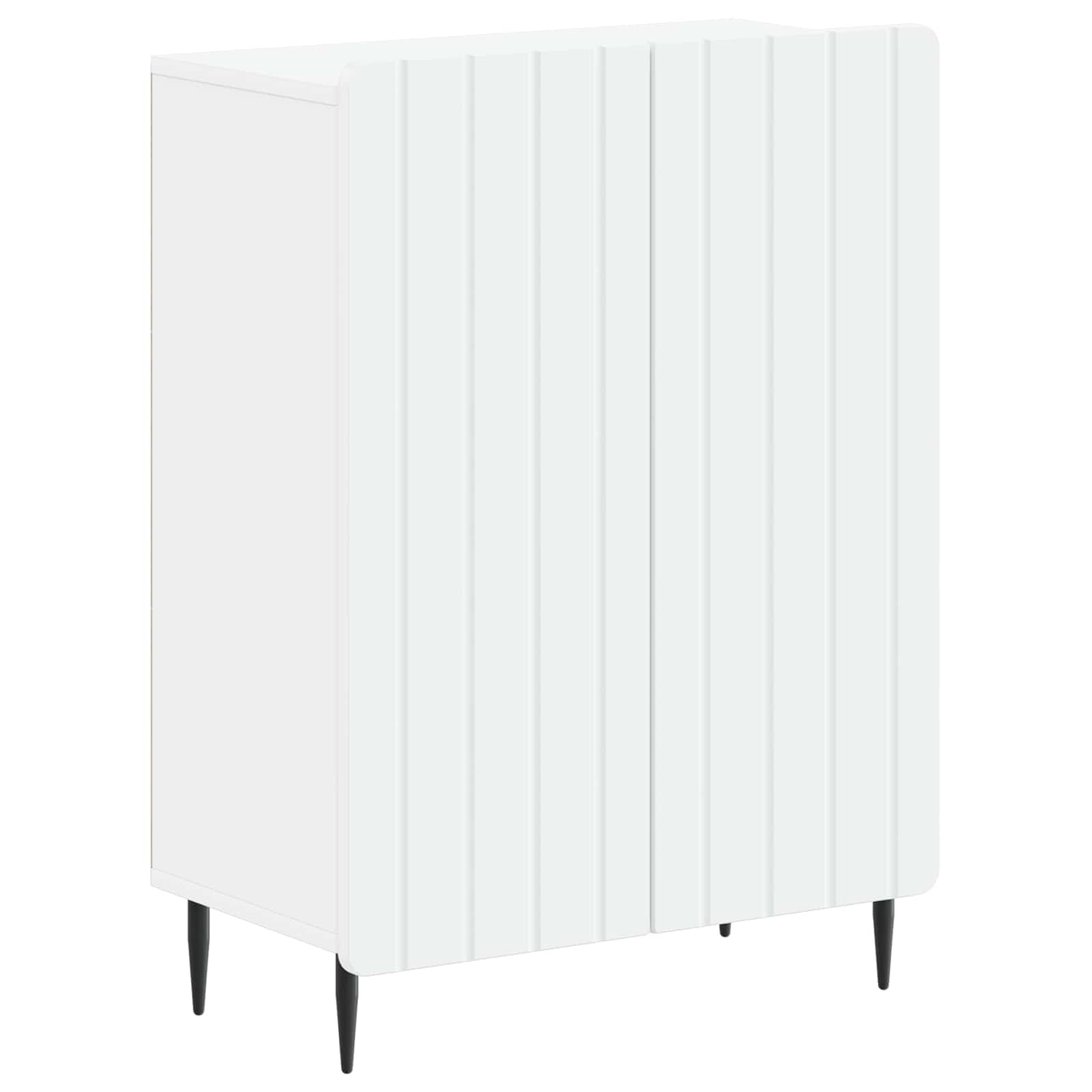 Bathroom Storage Cabinet White Slim 59.5x31x79.5cm