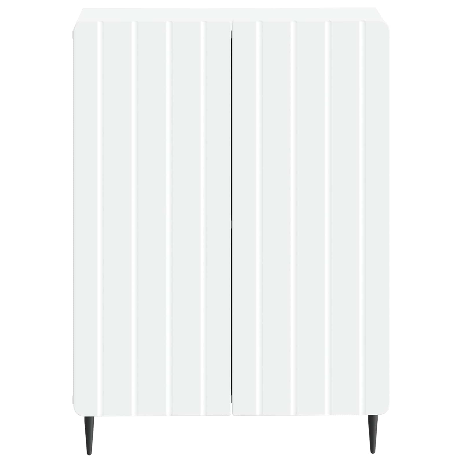 Bathroom Storage Cabinet White Slim 59.5x31x79.5cm