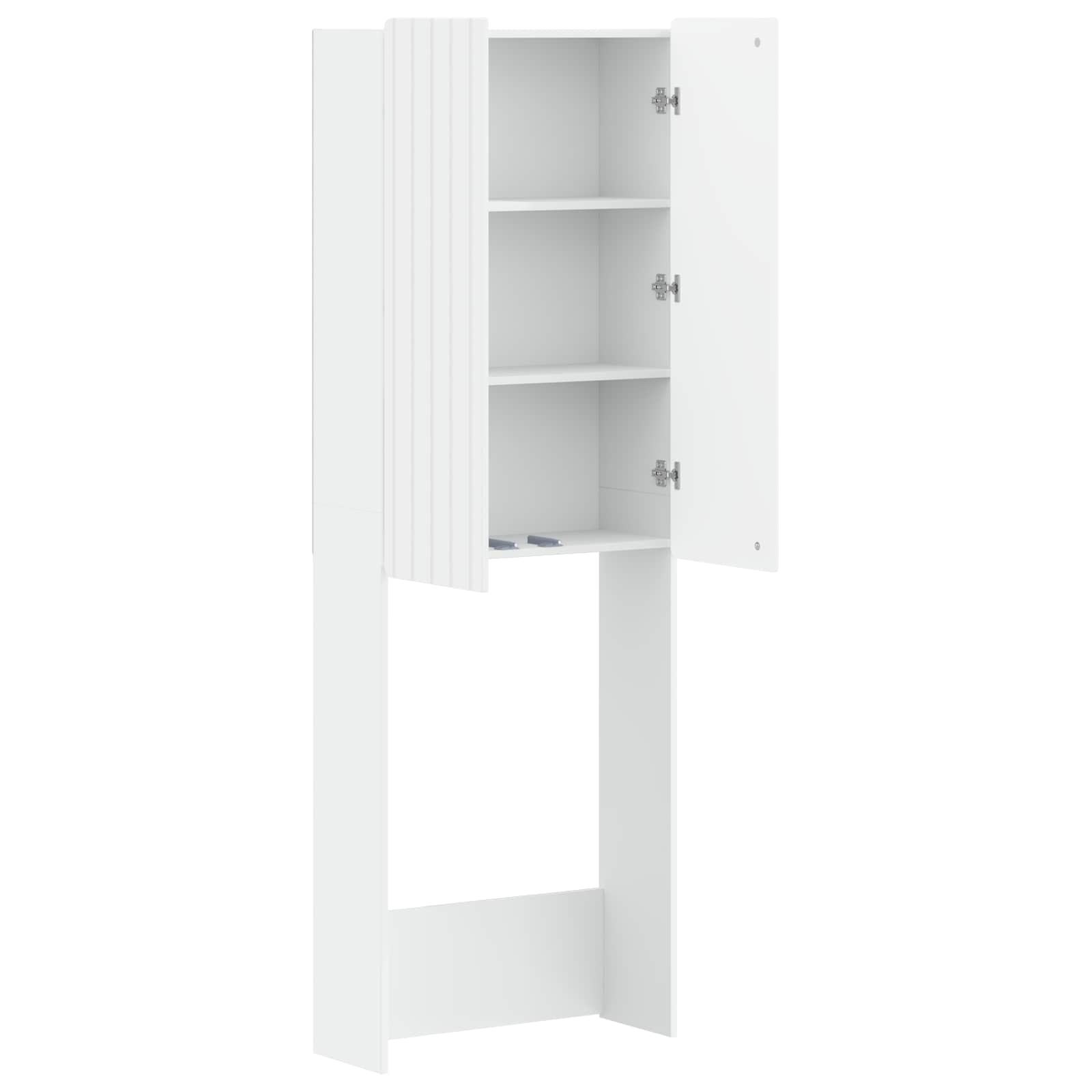Bathroom Cabinet White Slim 66 cm x 25.5 cm x 190 cm