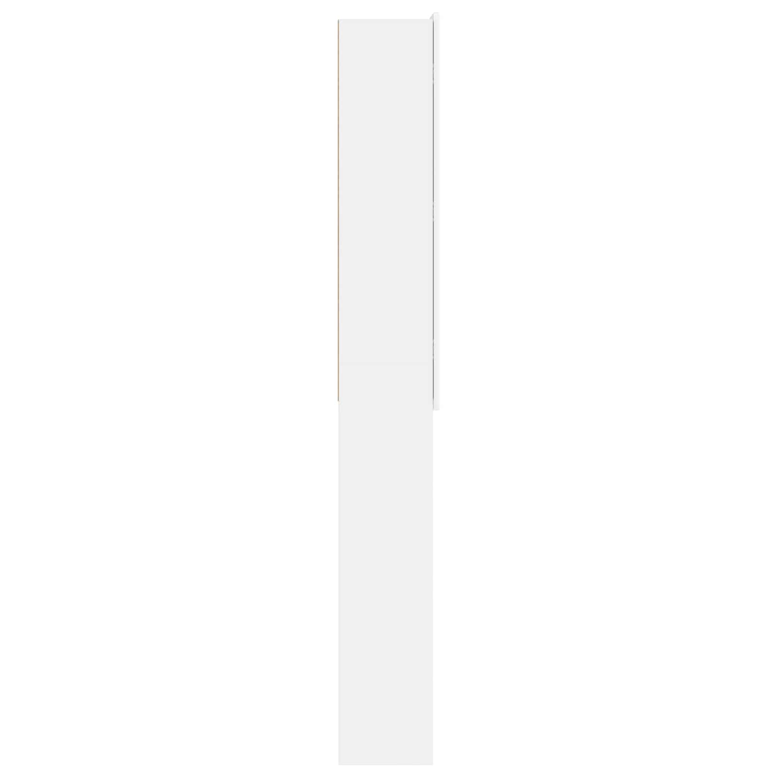 Bathroom Cabinet White Slim 66 cm x 25.5 cm x 190 cm