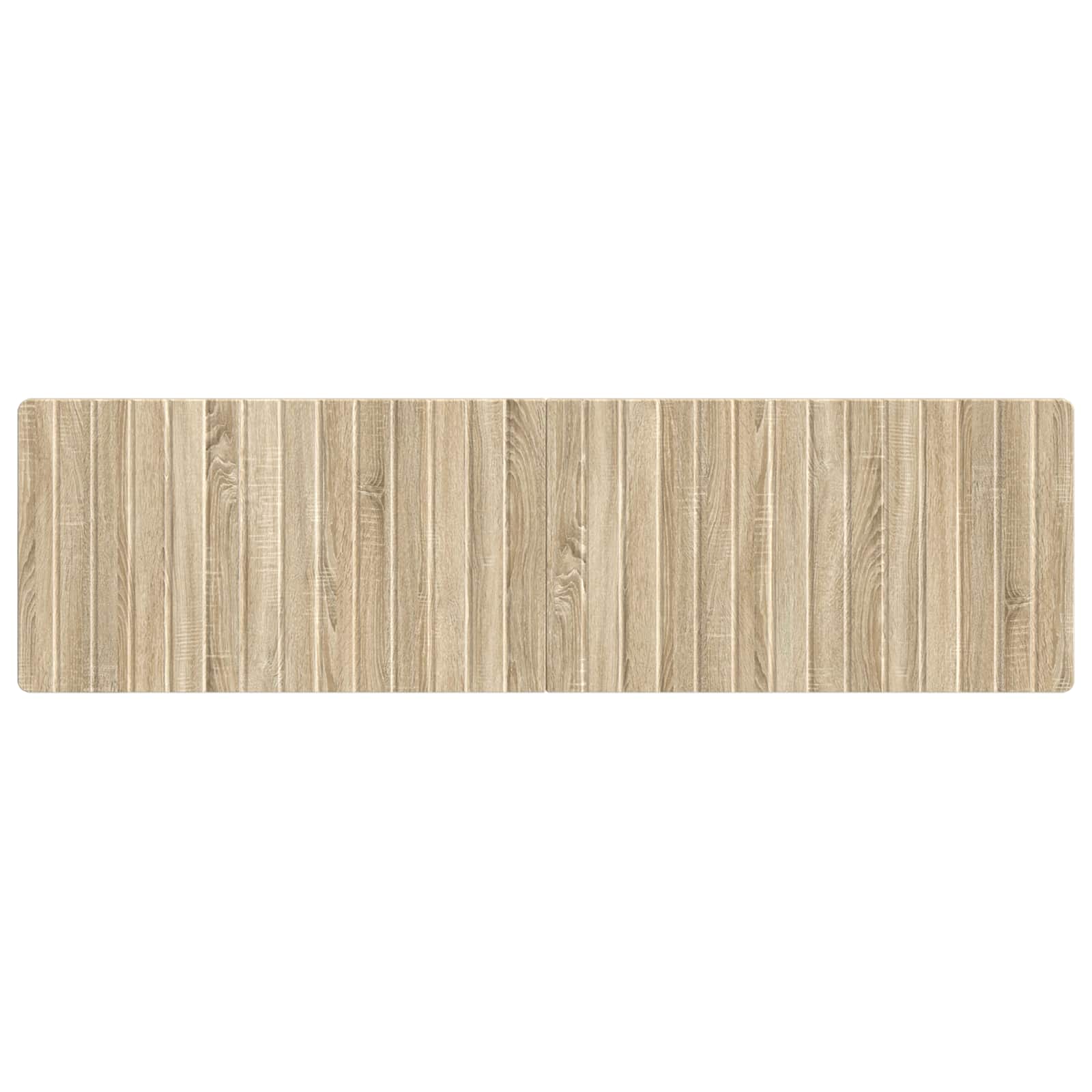 Wall Headboard Brown Engineered Wood 180 cm x 3 cm x 50 cm