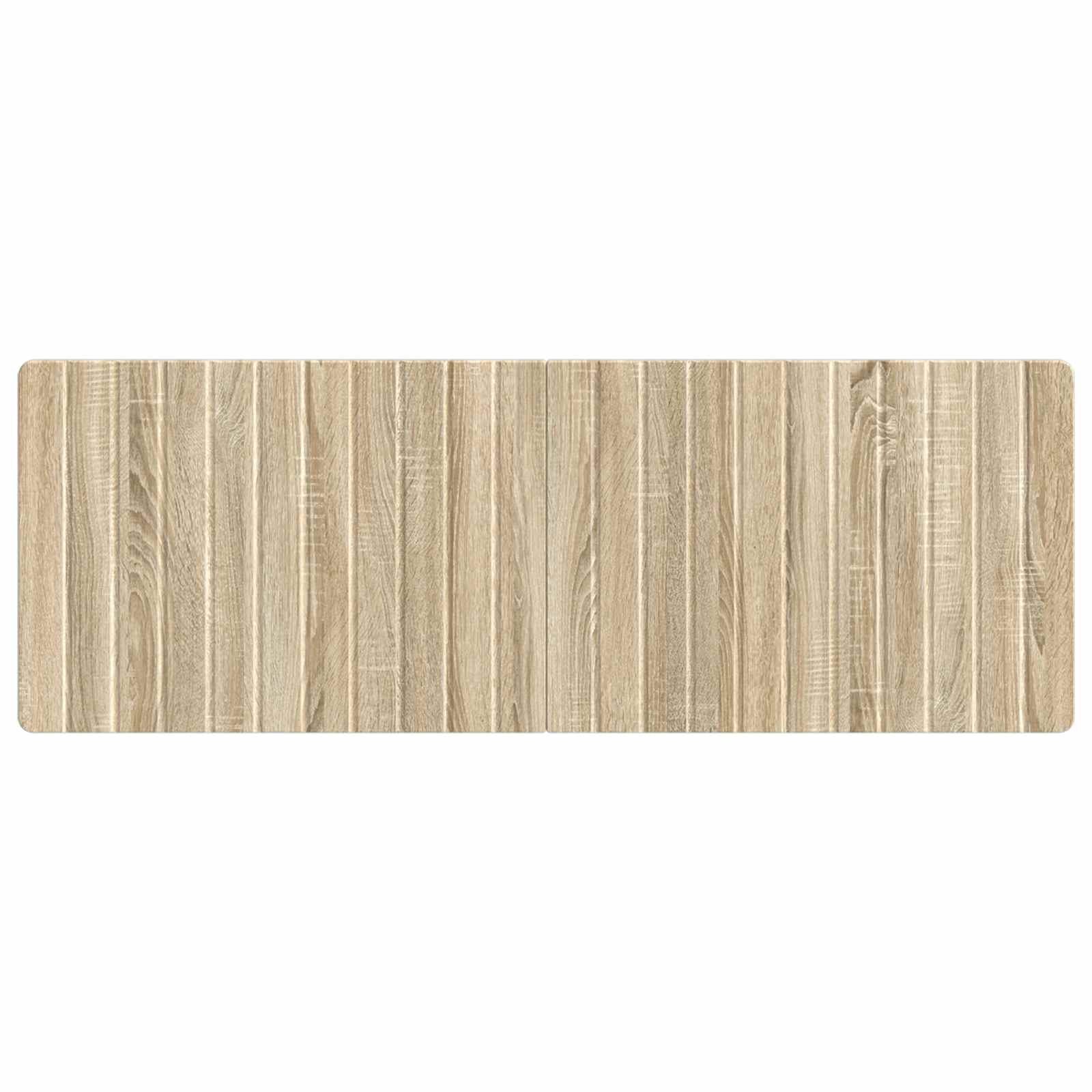 Wall Headboard Brown Engineered Wood 140 cm x 3 cm x 50 cm
