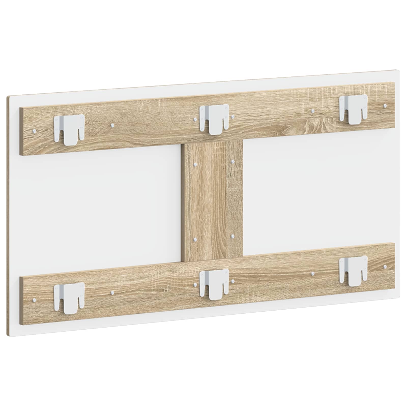 Wall Headboard Brown Engineered Wood 100 cm x 3 cm x 50 cm