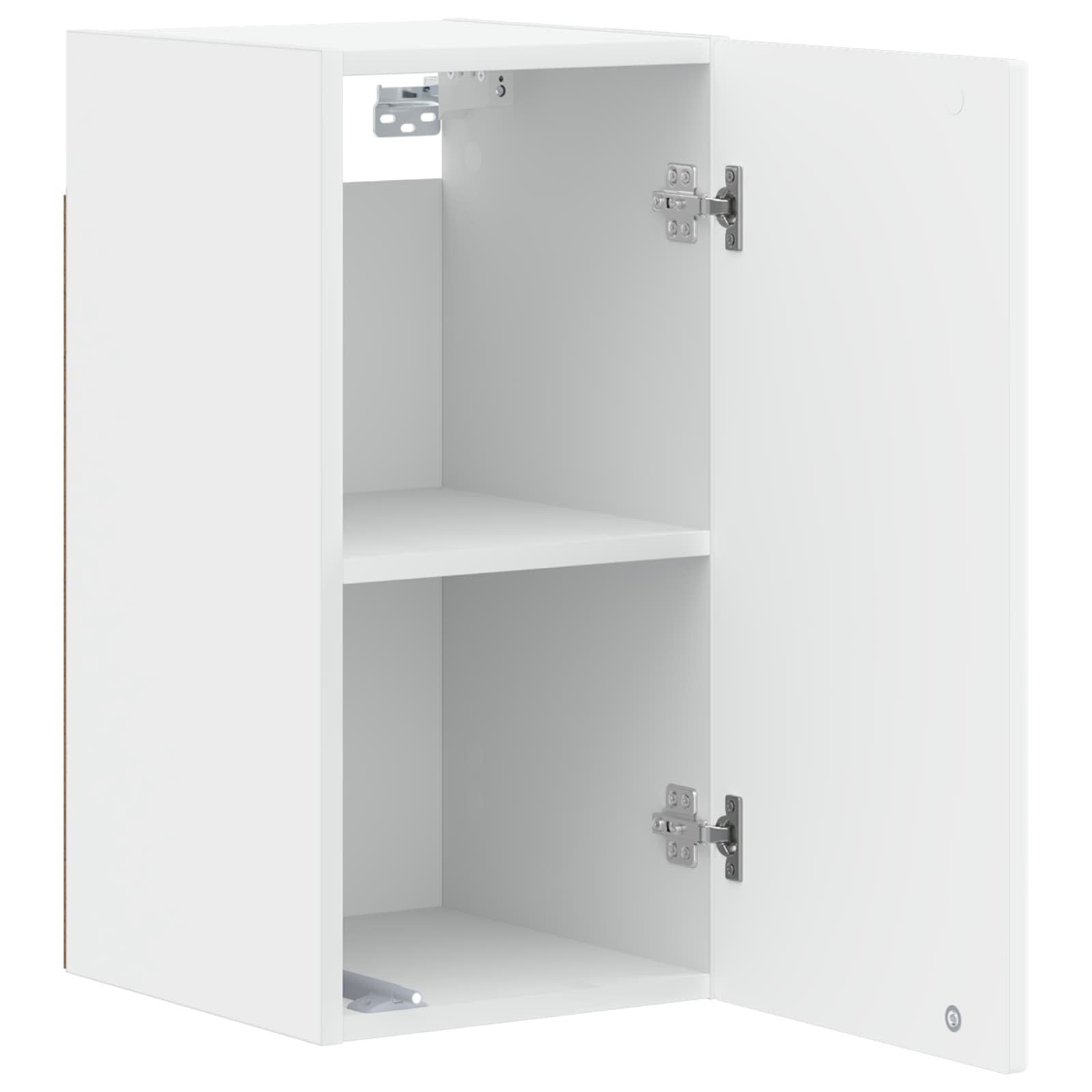 Bathroom Wall Cabinet White Slim 30x31x59cm