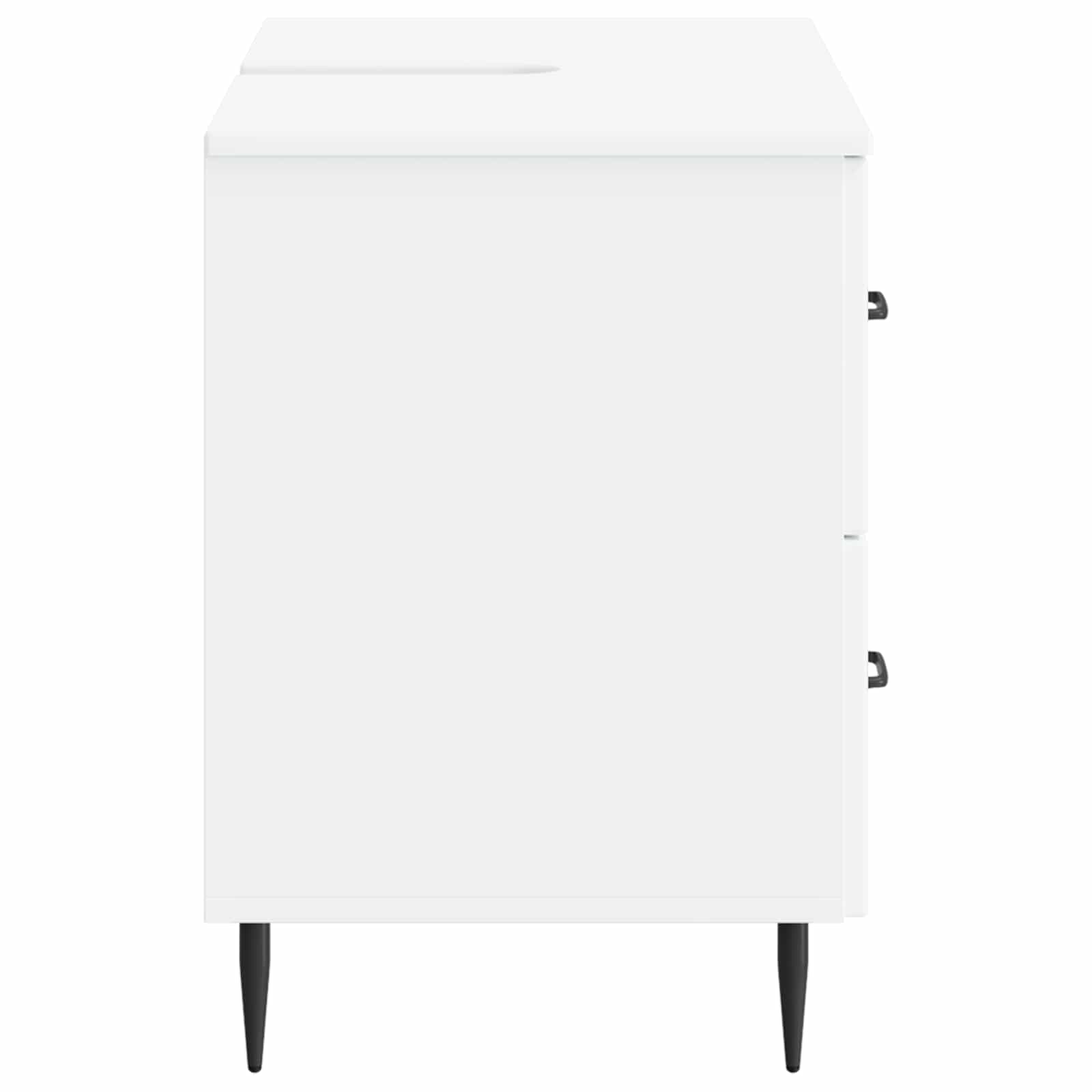 Bathroom Sink Cabinet White Slim 82x41x58.5cm