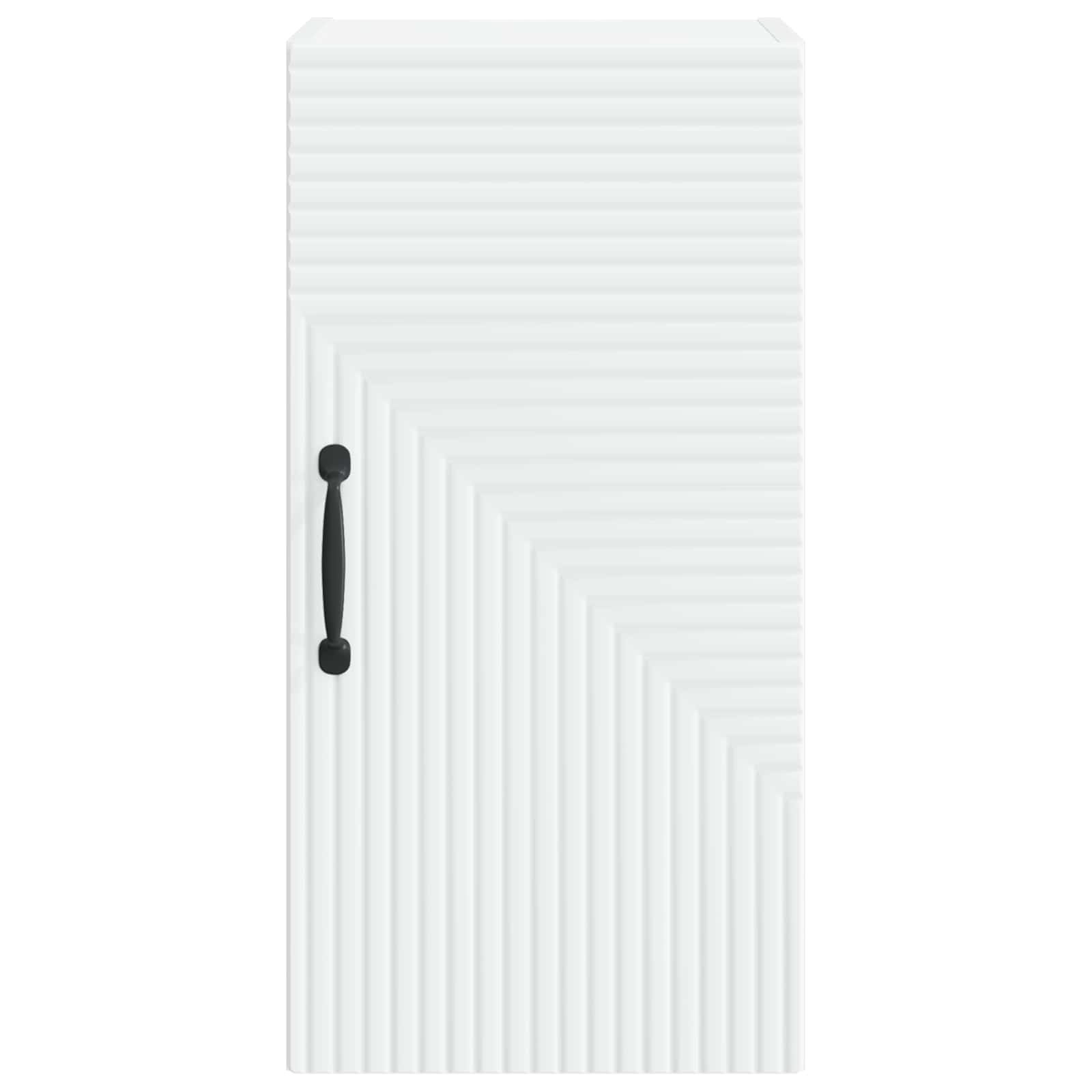 Bathroom Wall Cabinet White Compact 30x31x59cm