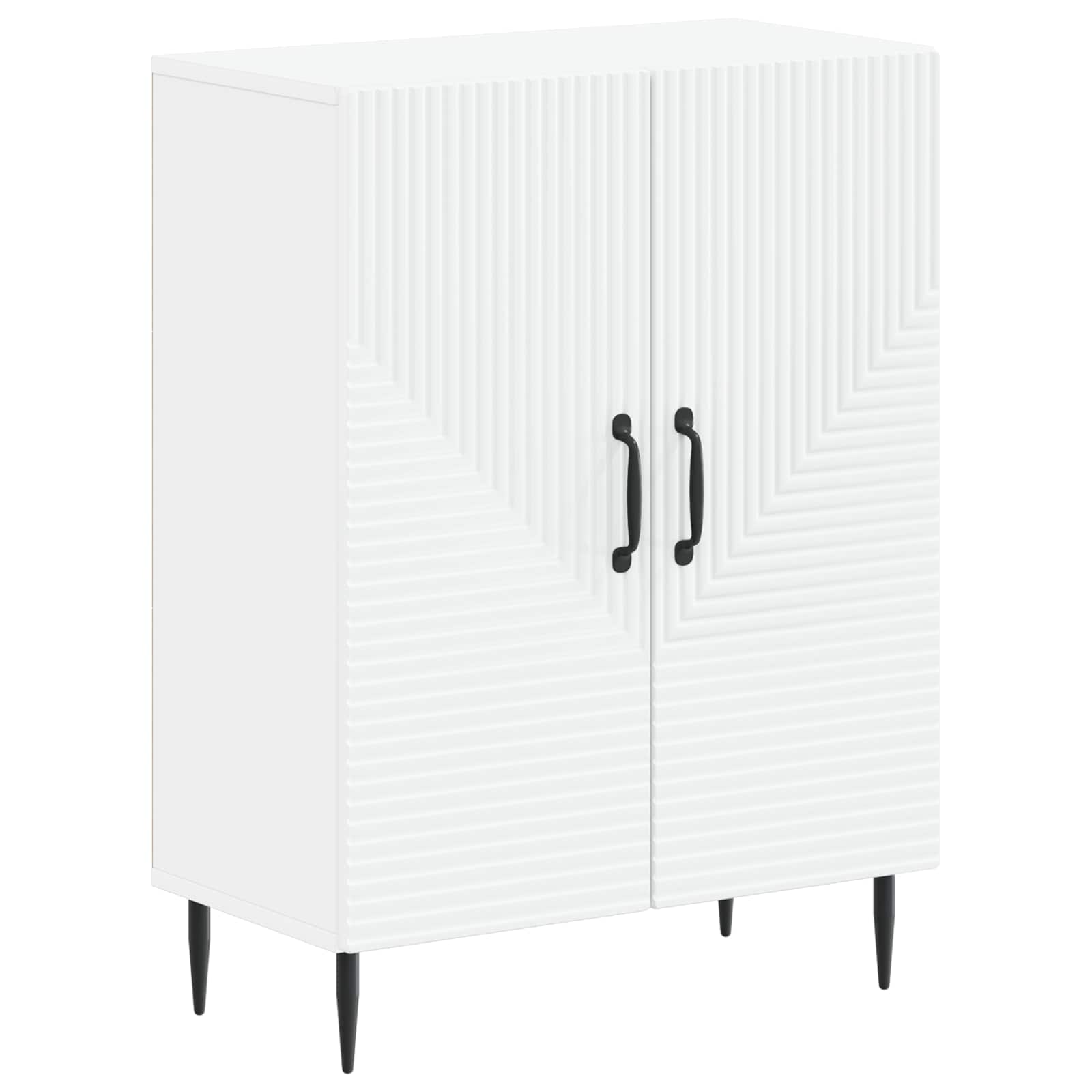 Bathroom Storage Cabinet White Compact 59.5x31x80cm