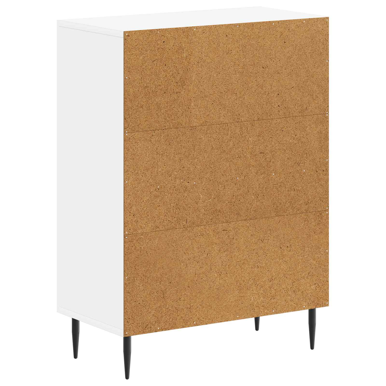 Bathroom Storage Cabinet White Compact 59.5x31x80cm