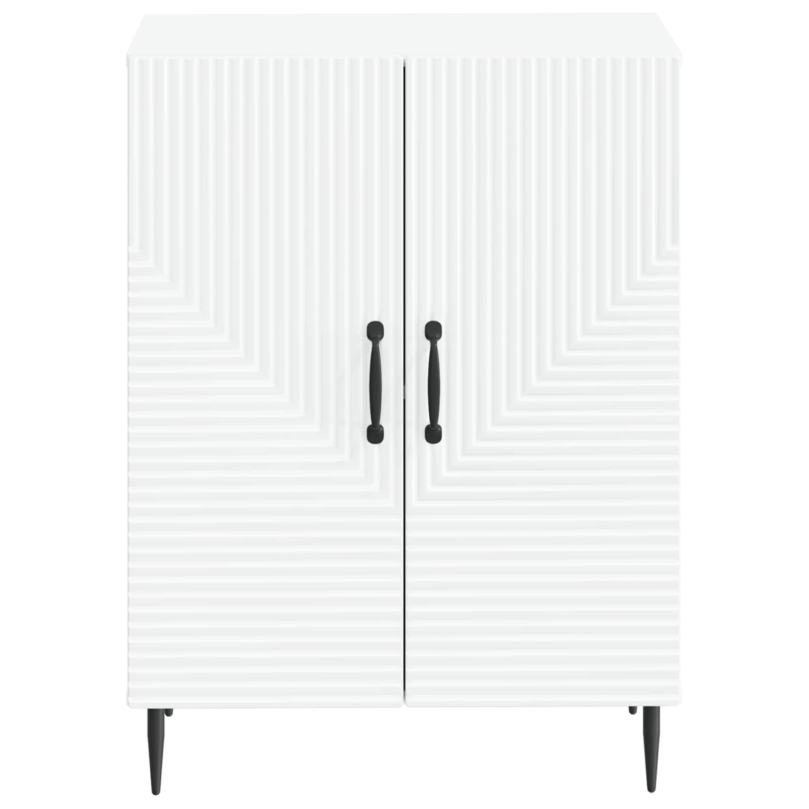 Bathroom Storage Cabinet White Compact 59.5x31x80cm