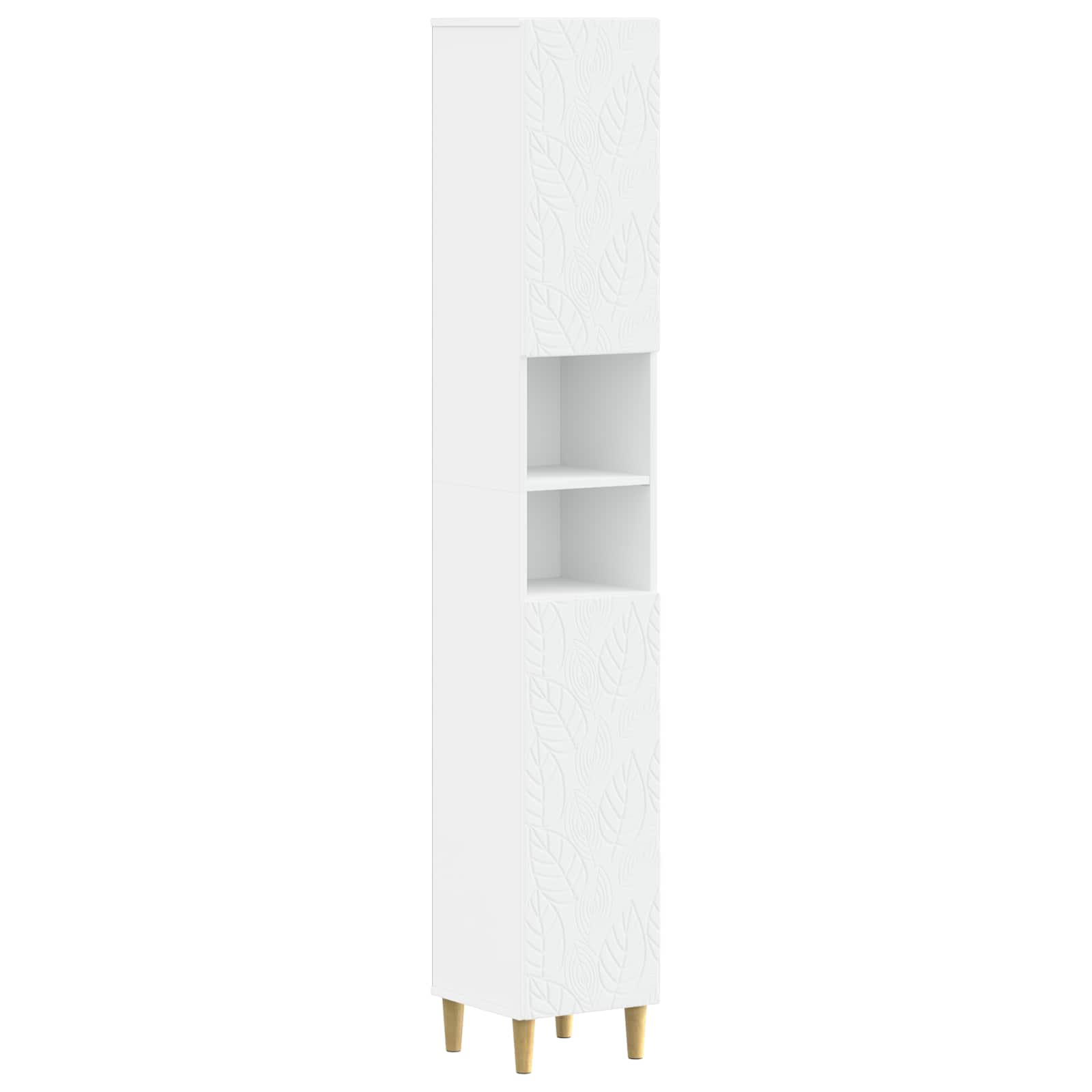 Bathroom Cabinet White Storage 30x31x190cm