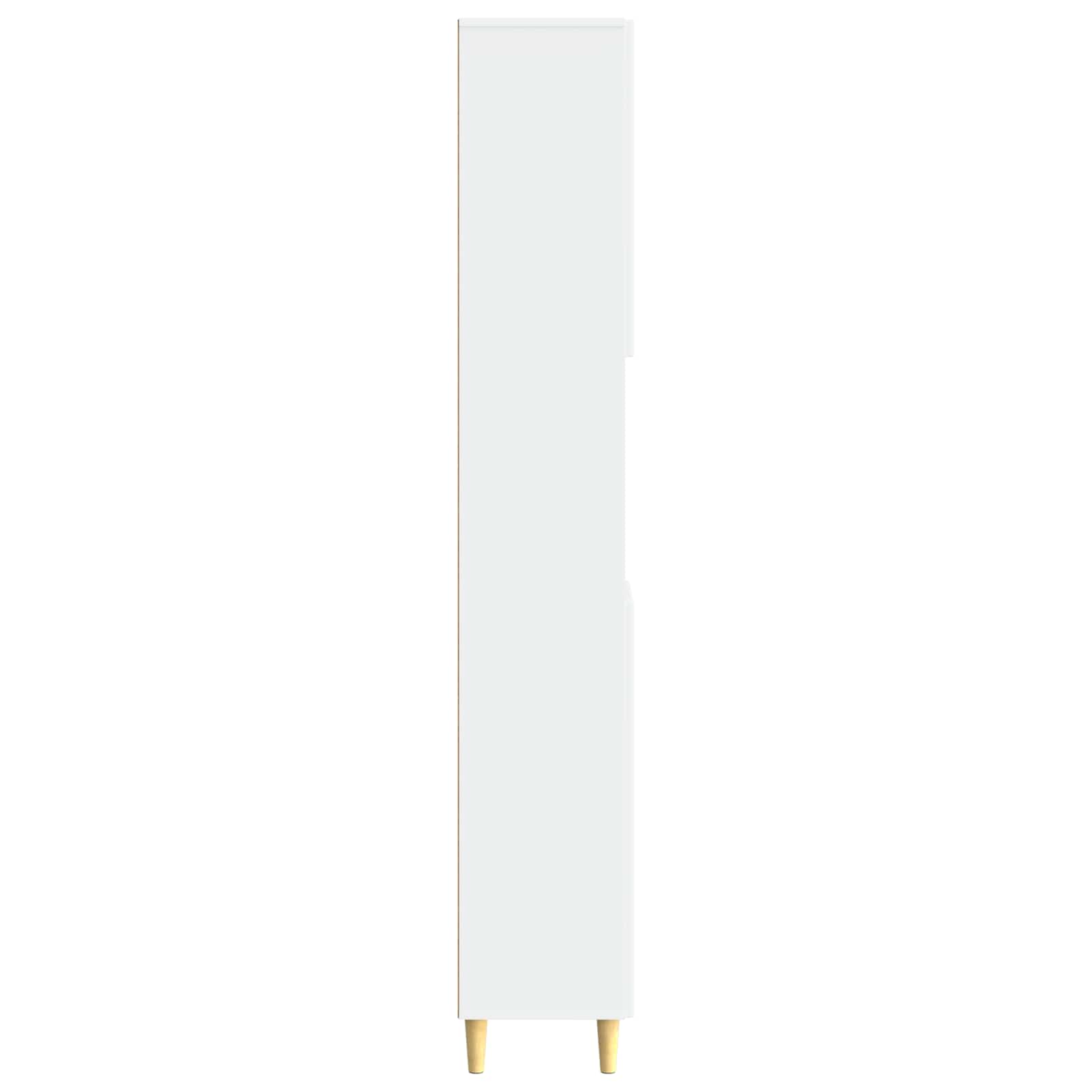 Bathroom Cabinet White Storage 30x31x190cm