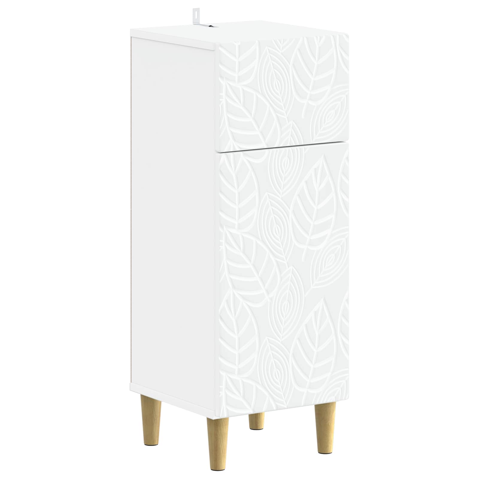 Bathroom Storage Cabinet White Slim 30x31x80cm