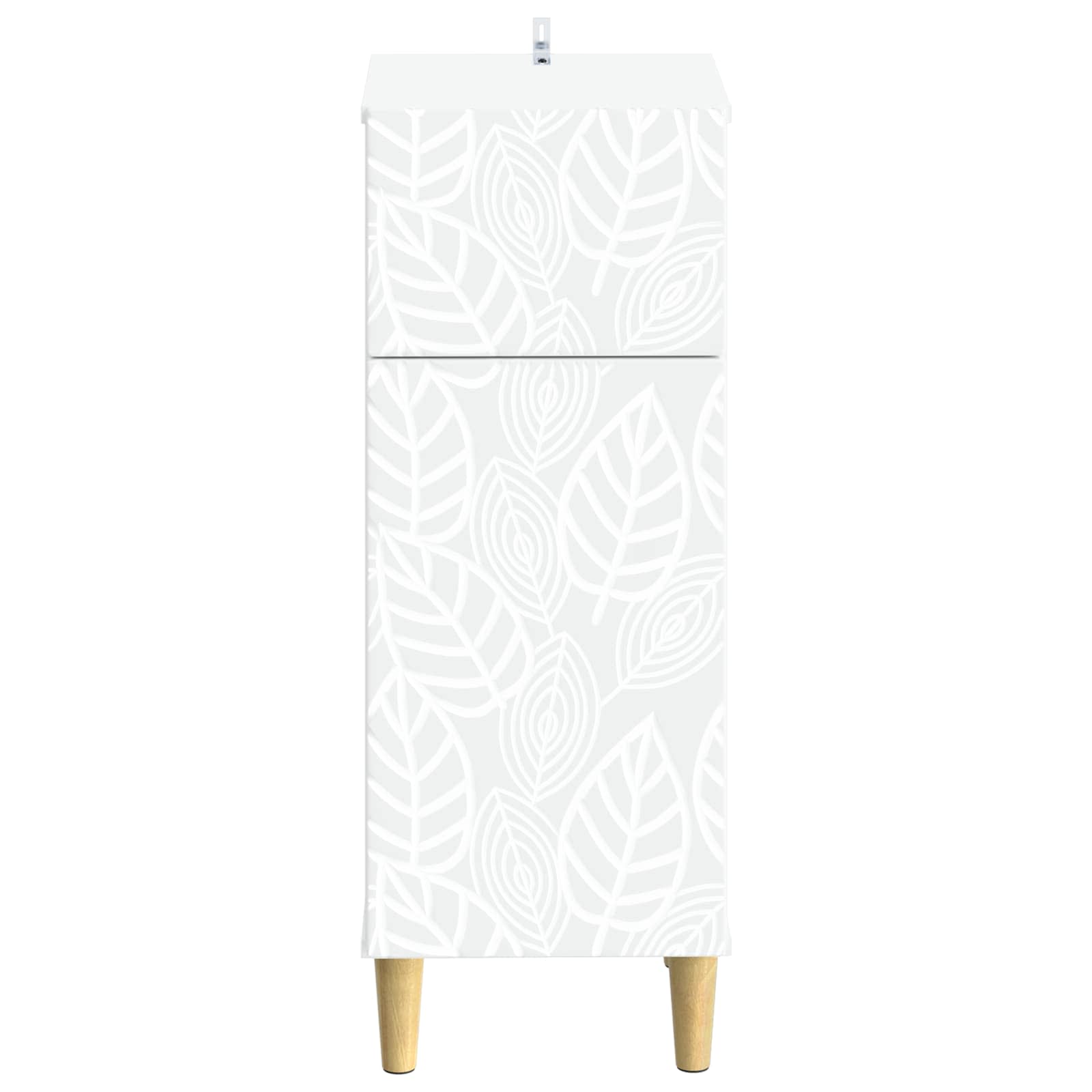 Bathroom Storage Cabinet White Slim 30x31x80cm