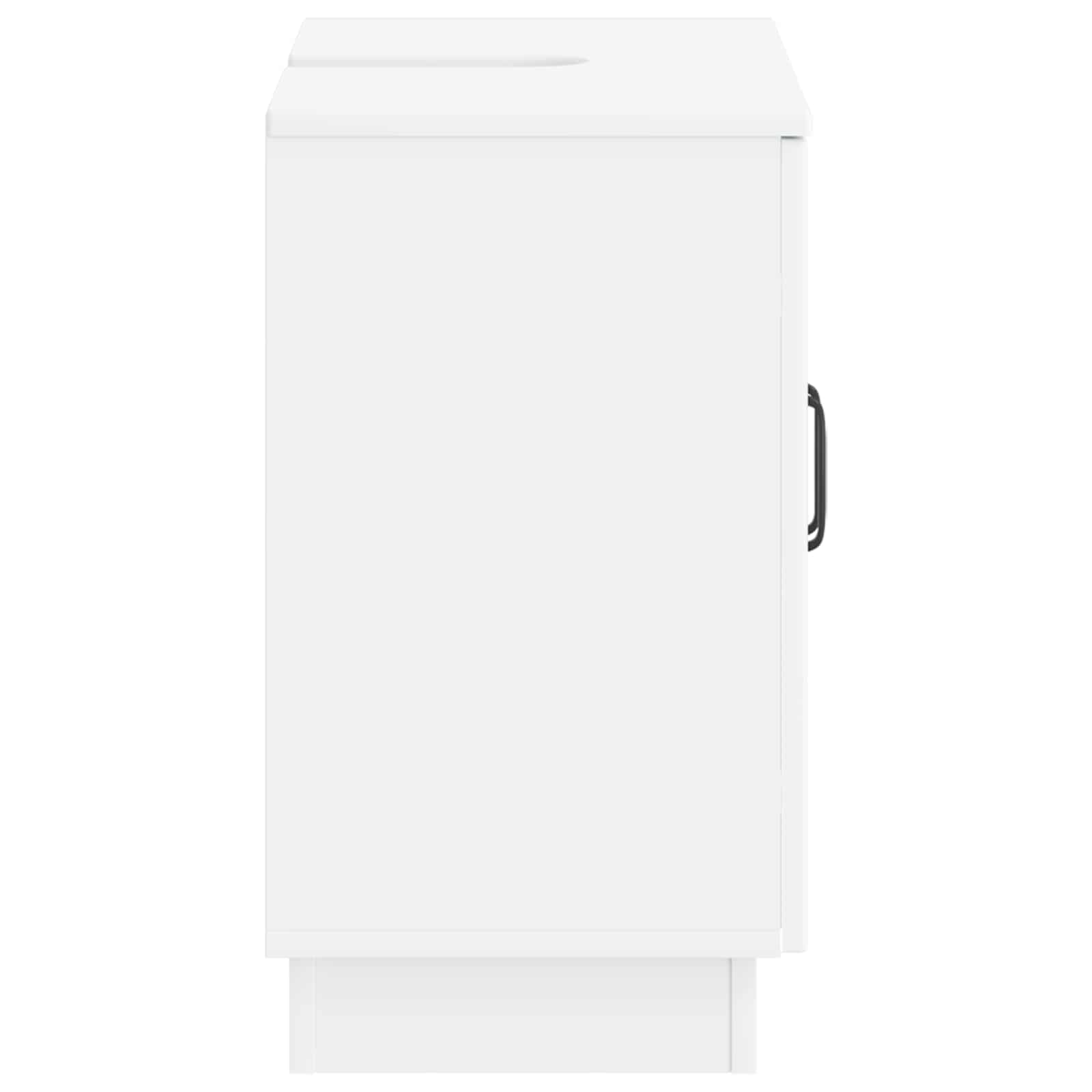 Bathroom Sink Cabinet White Modern 59.5x31.5x56cm