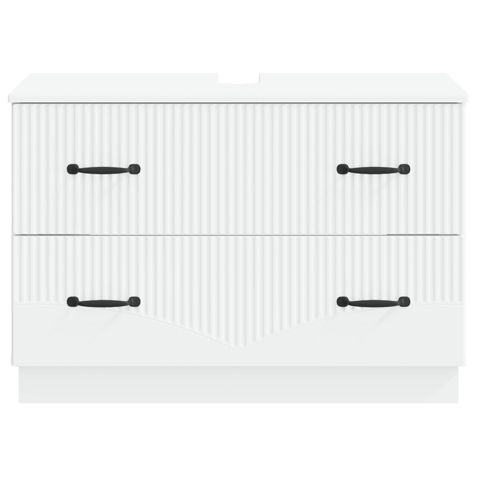 Bathroom Sink Cabinet White Modern 82 cm x 41 cm x 56 cm