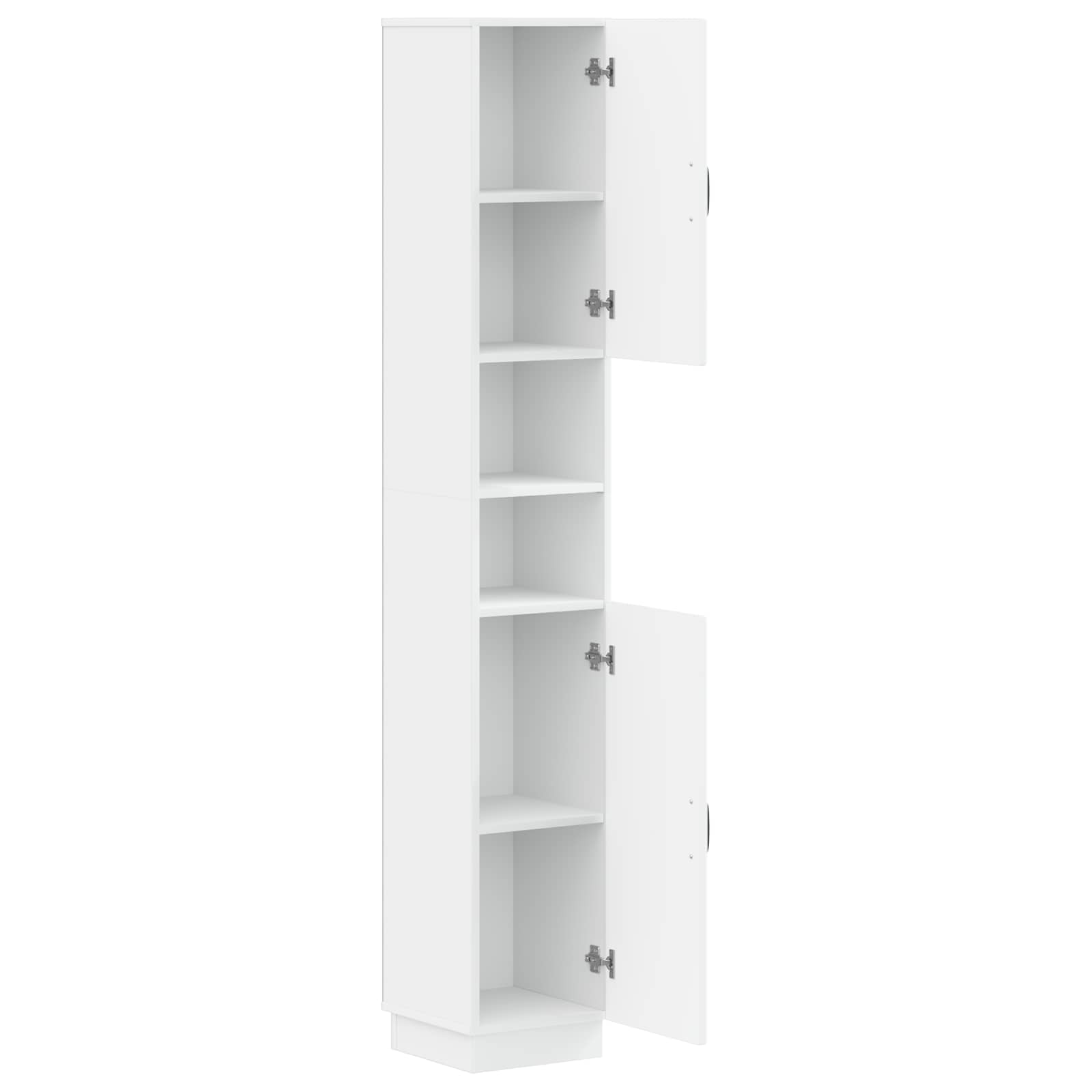 Bathroom Cabinet White Slim 30x31x187cm