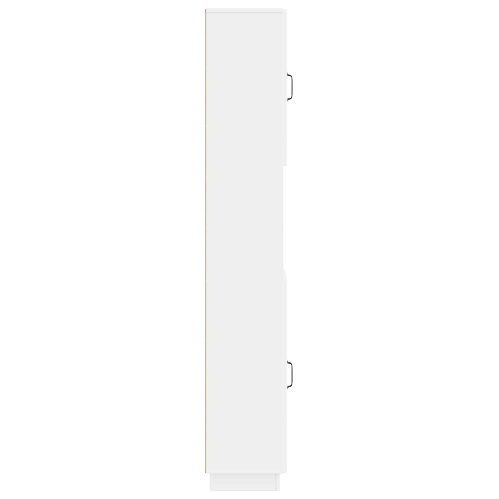 Bathroom Cabinet White Slim 30x31x187cm