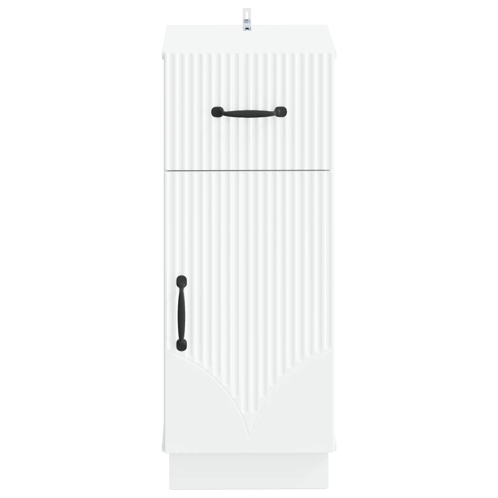 Bathroom Storage Cabinet White Slim 30x31x77cm