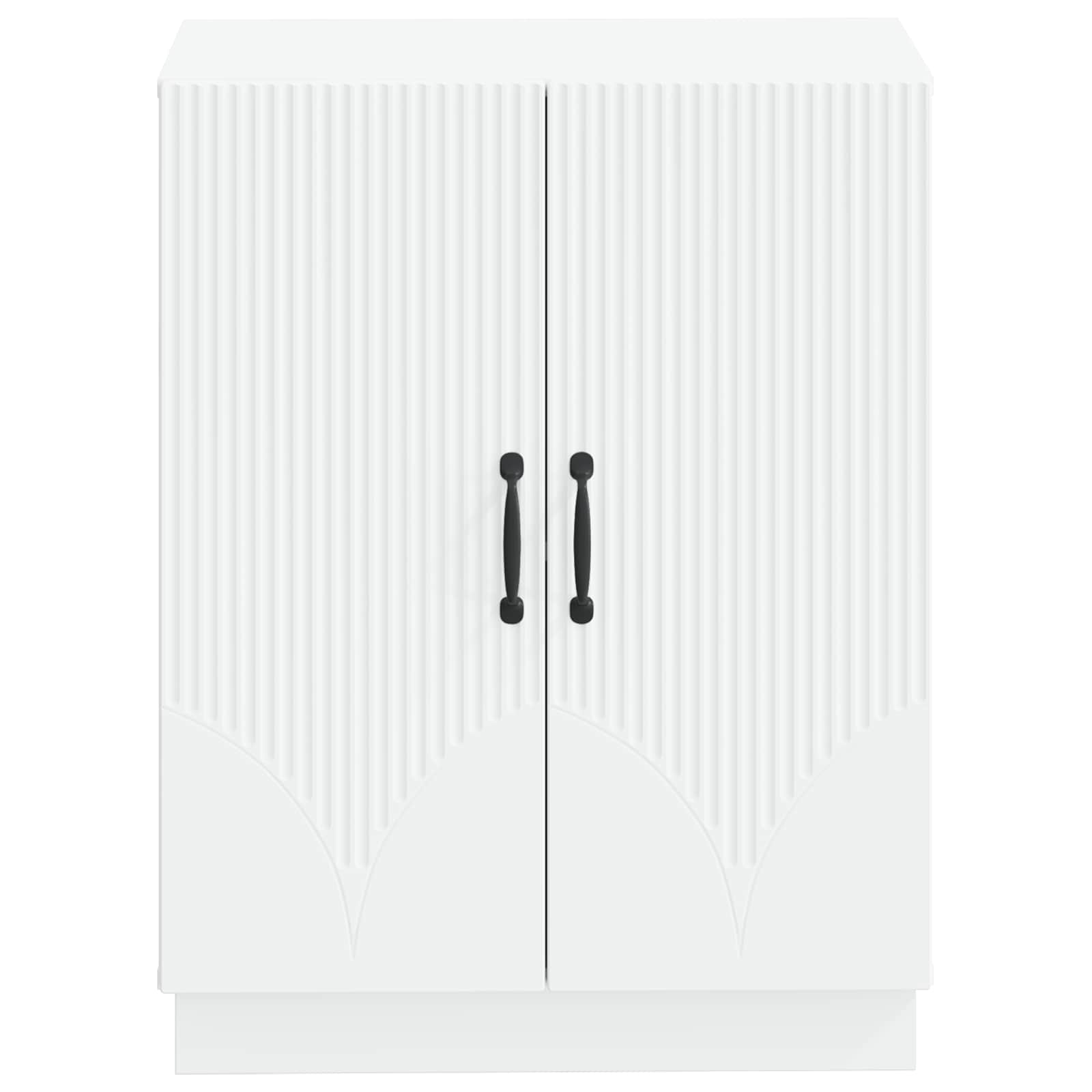 Bathroom Storage Cabinet White Slim 59.5x31x77cm