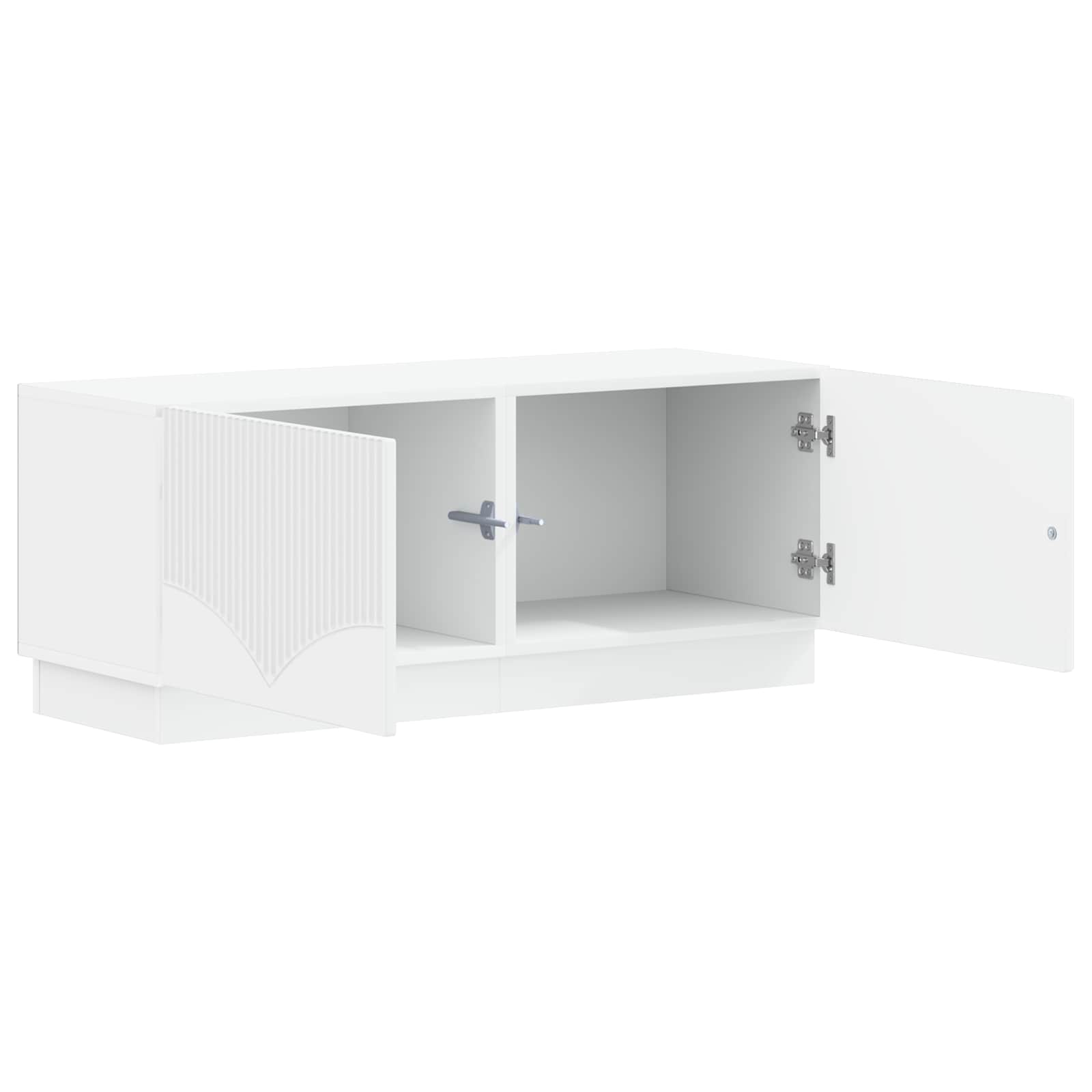 White TV Cabinet Engineered Wood 49x35x40cm