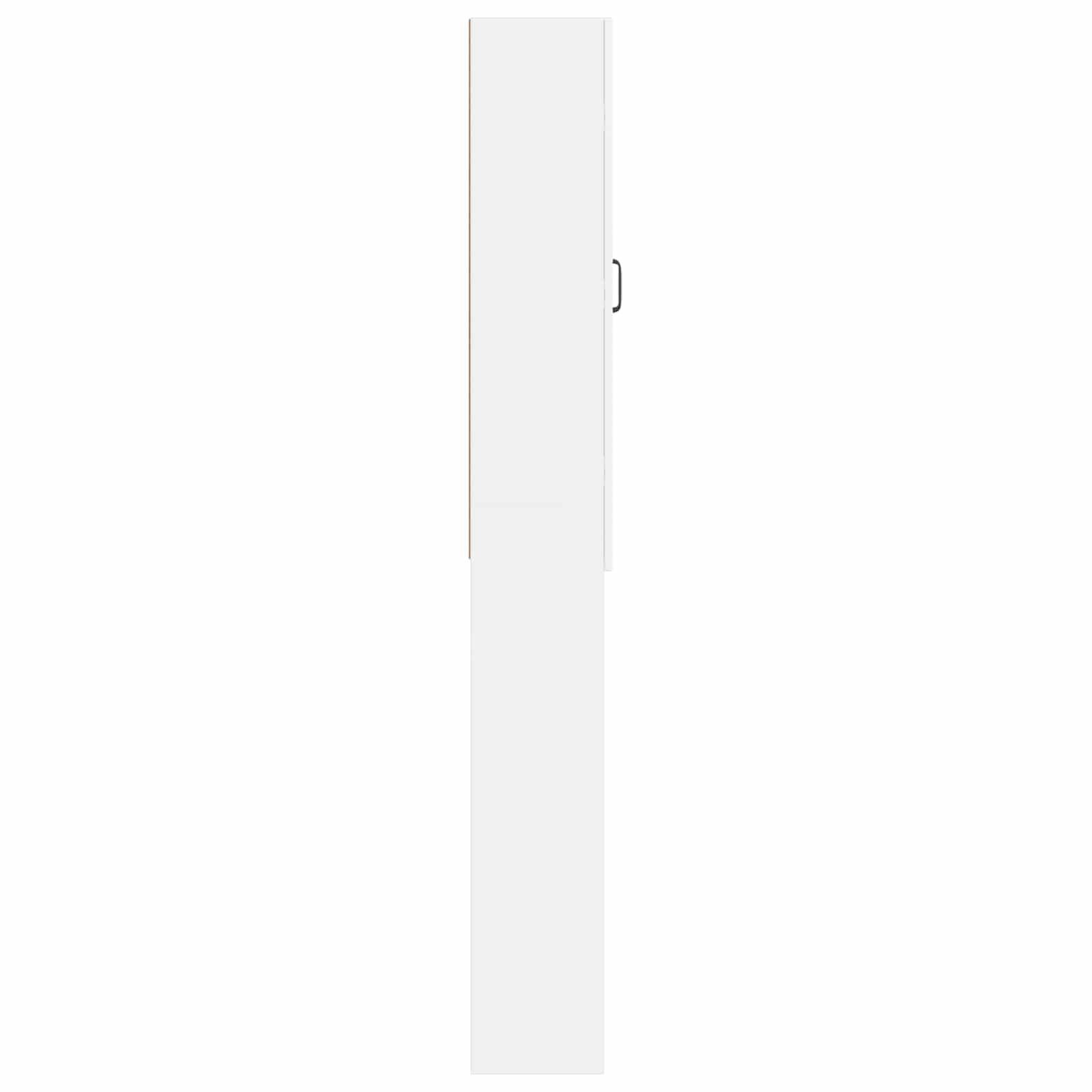 Bathroom Cabinet White Engineered Wood 66 cm x 25.5 cm x 190 cm