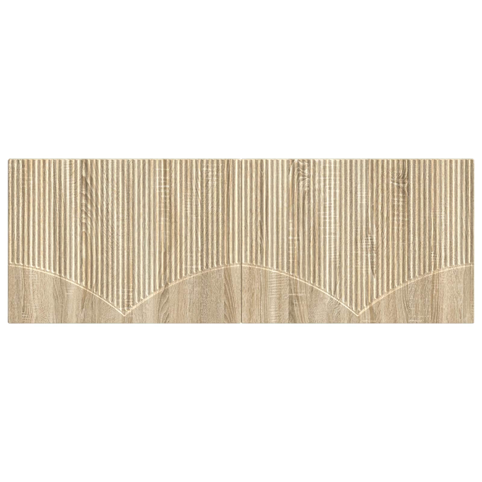 Modern Wall Headboard Brown 140 cm x 3 cm x 50 cm