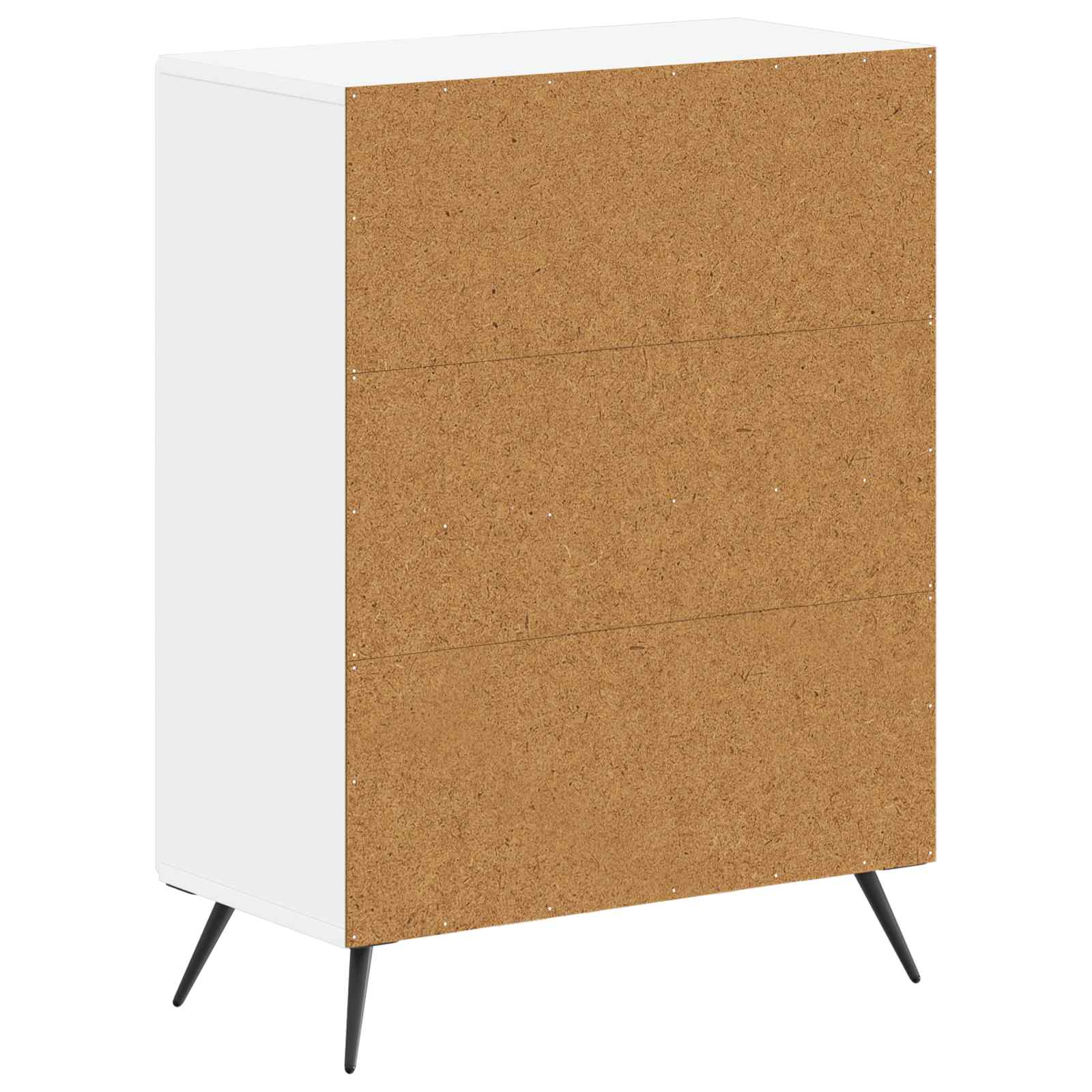 Bathroom Storage Cabinet White Modern 59.5x31x80cm