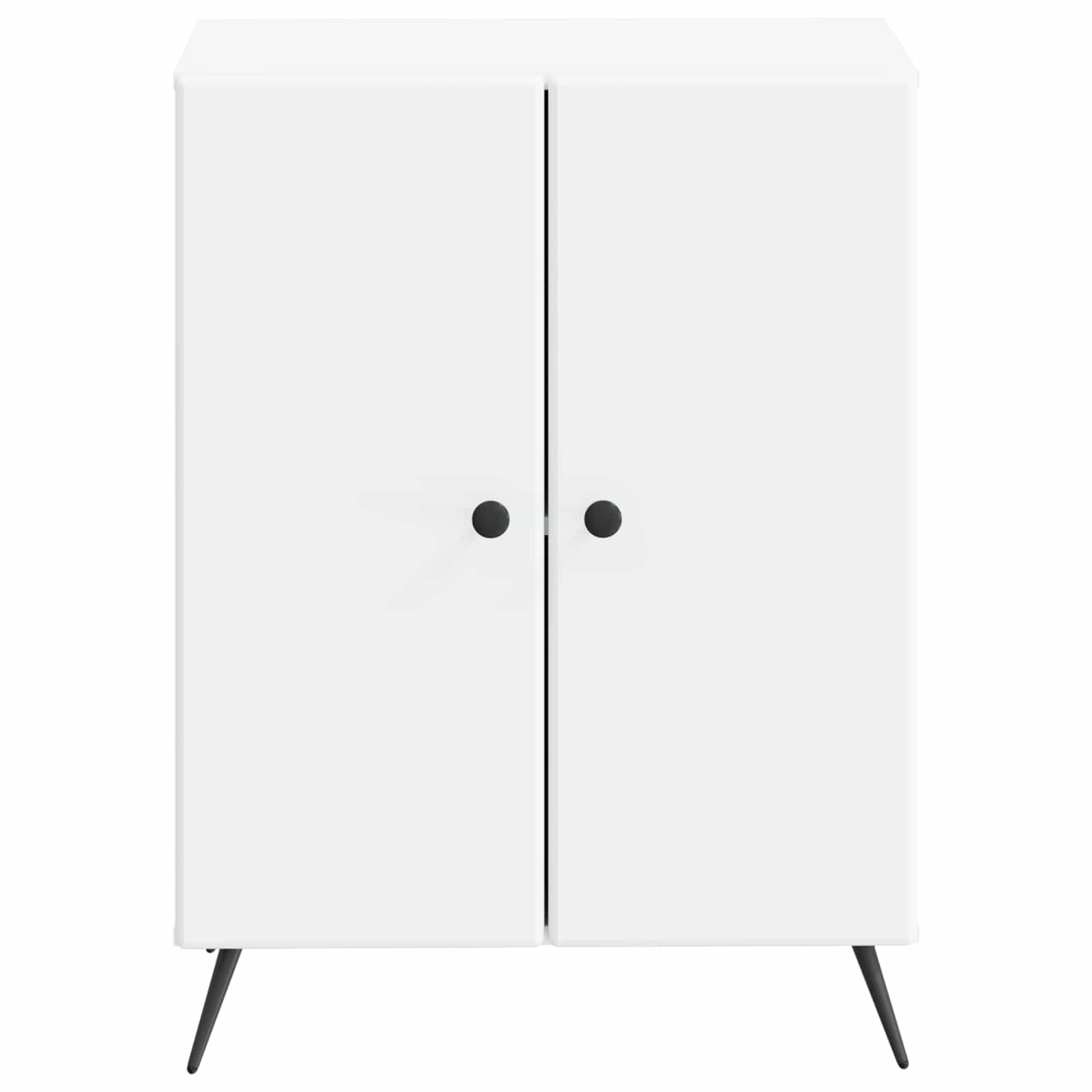 Bathroom Storage Cabinet White Modern 59.5x31x80cm