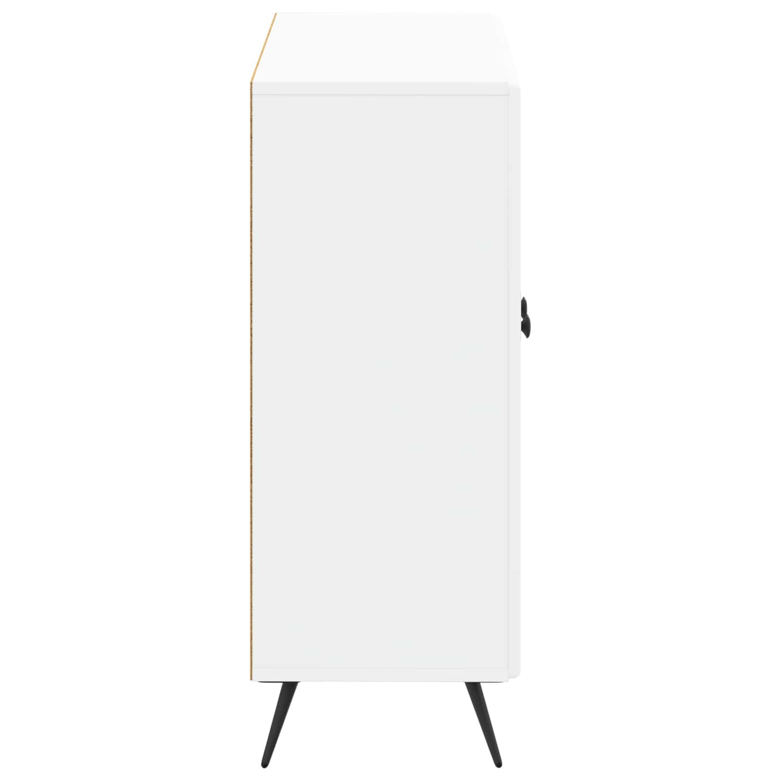 Bathroom Storage Cabinet White Modern 59.5x31x80cm