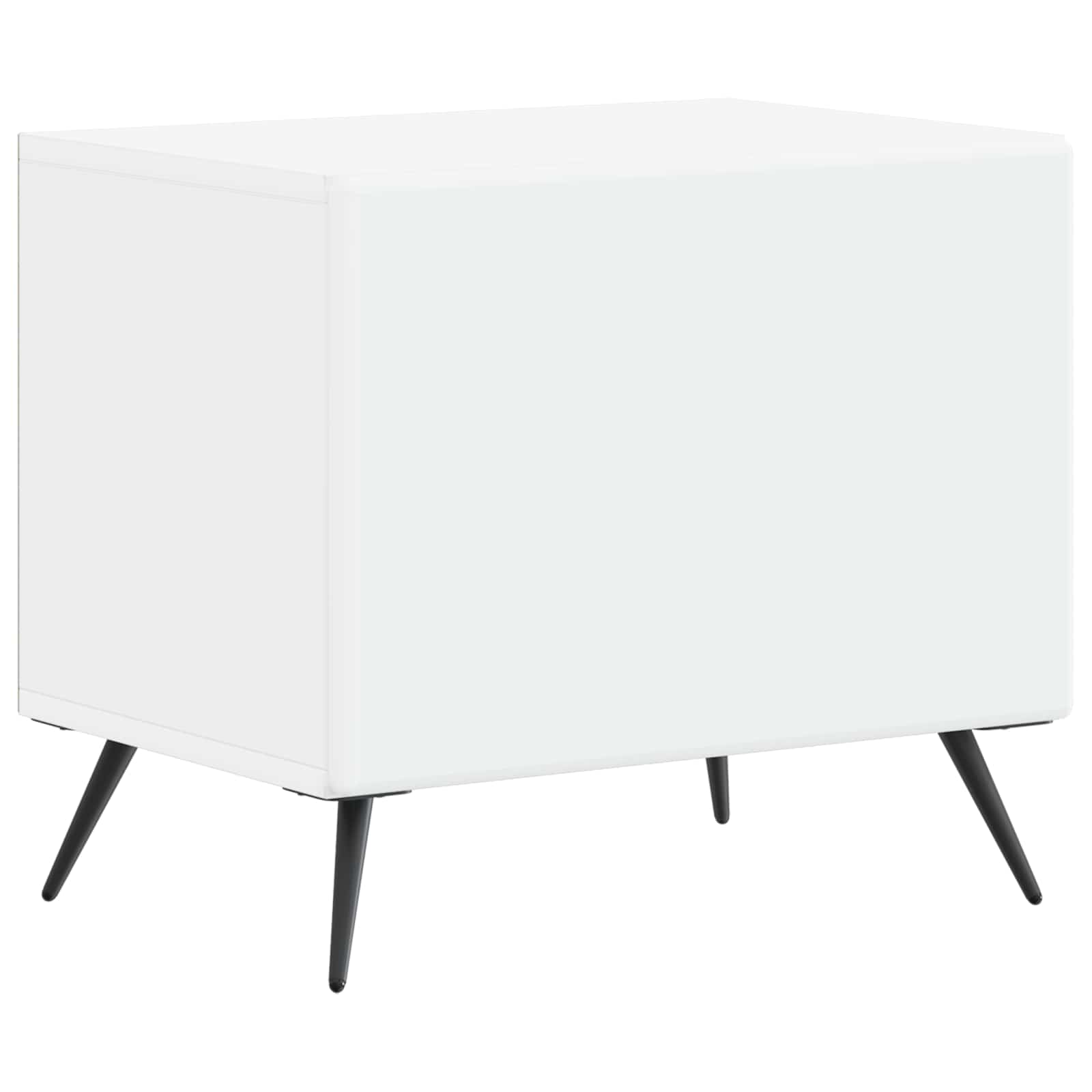 Modern TV Cabinet White Wood 49x35x43cm