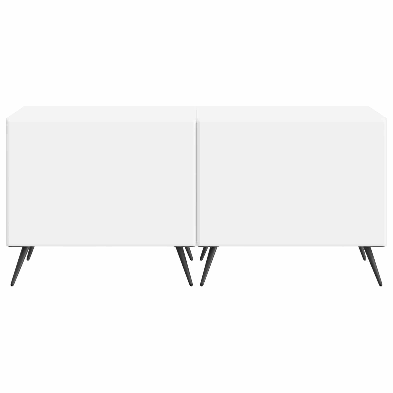 Modern TV Cabinet White Wood 49x35x43cm