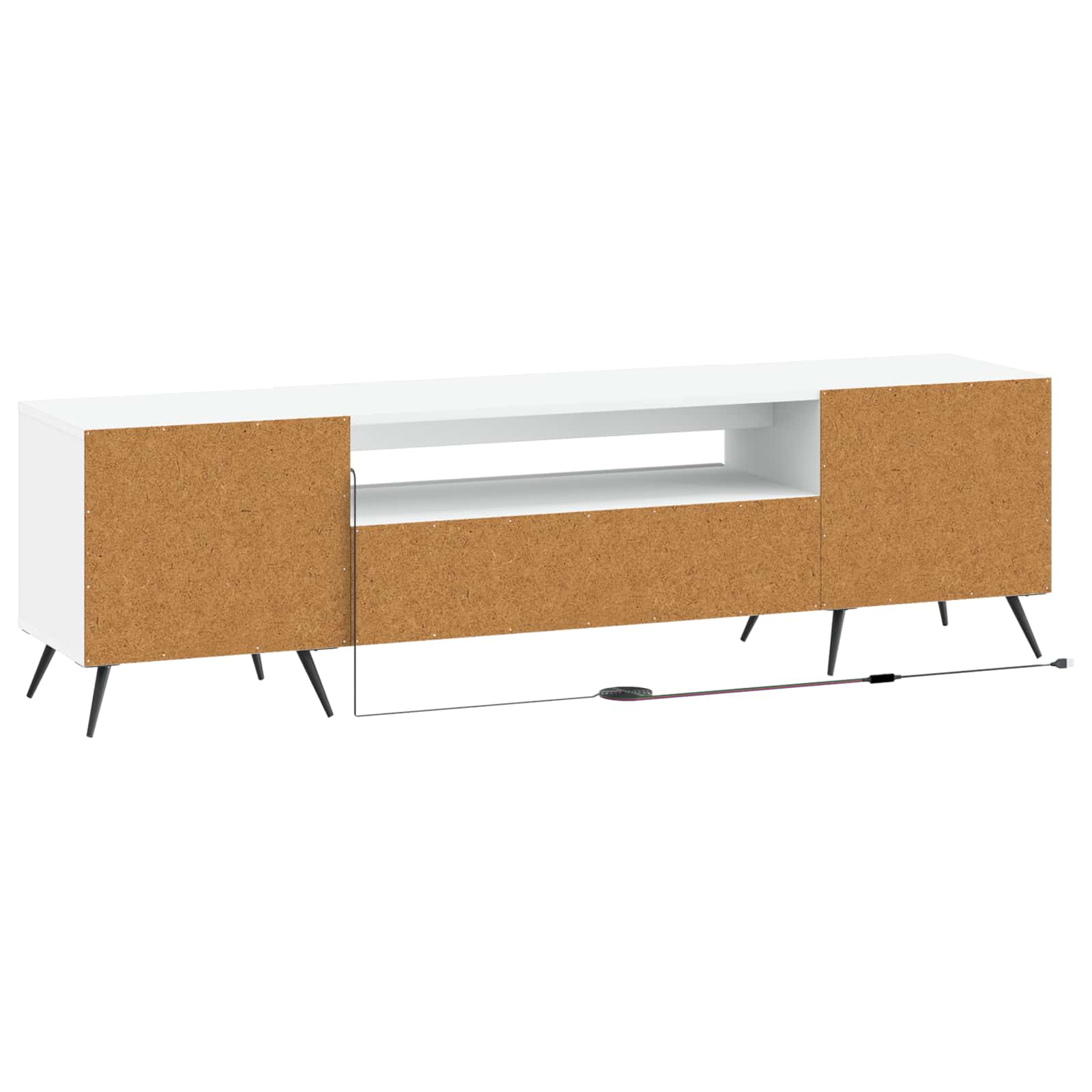 Modern TV Cabinet White Wood