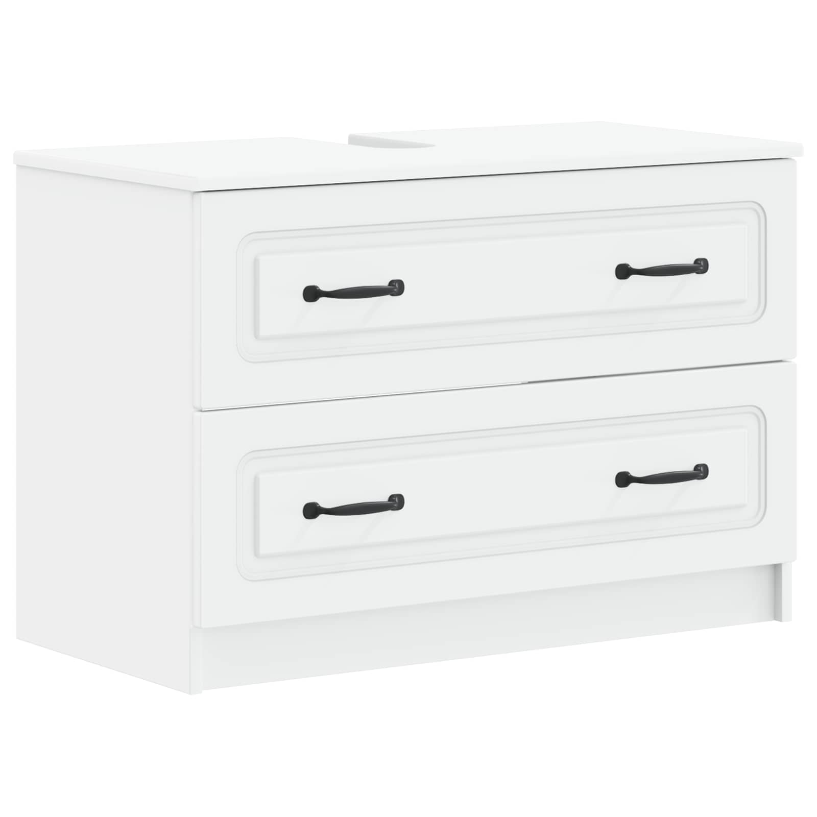 Bathroom Sink Cabinet White Modern 82x41x56cm
