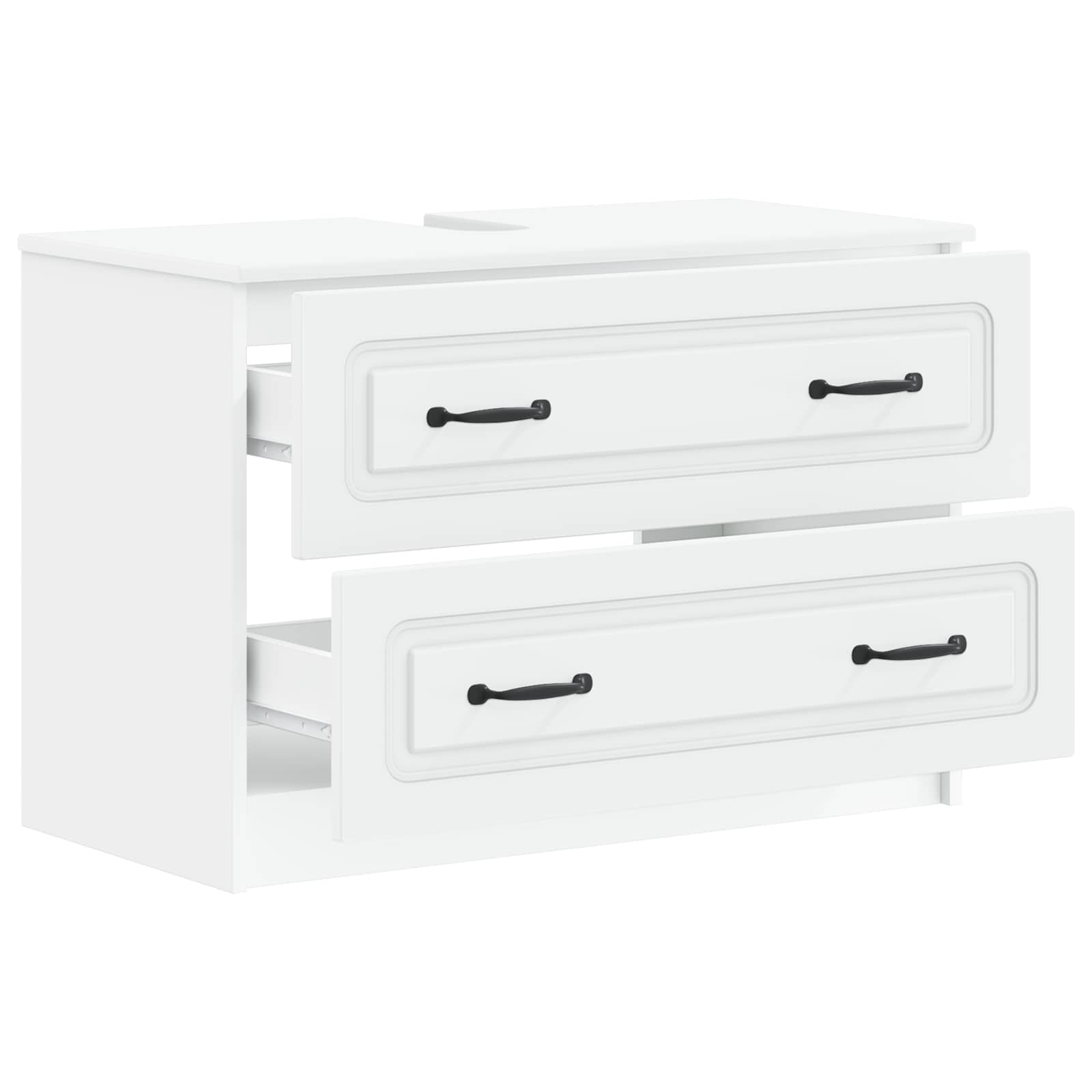 Bathroom Sink Cabinet White Modern 82x41x56cm
