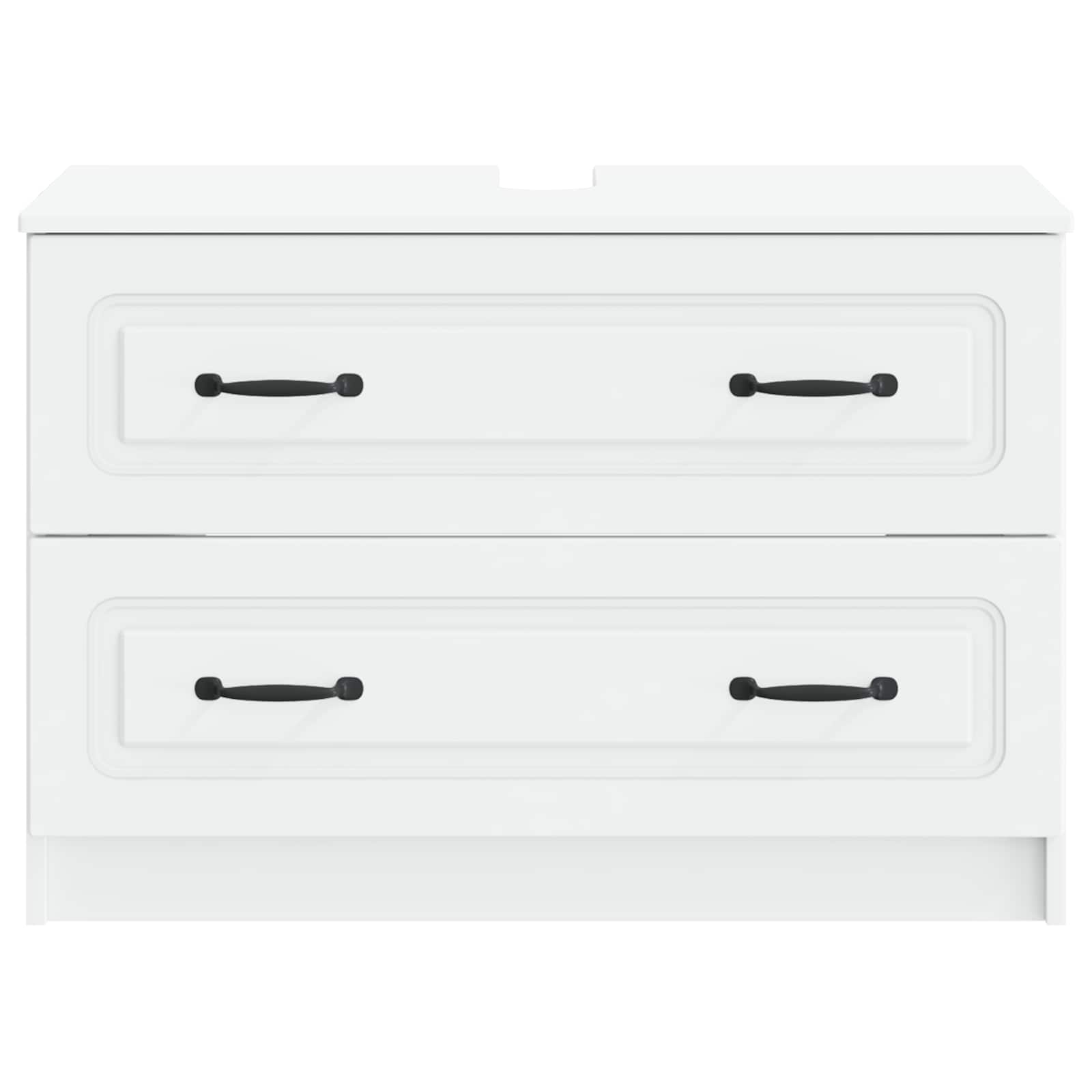 Bathroom Sink Cabinet White Modern 82x41x56cm