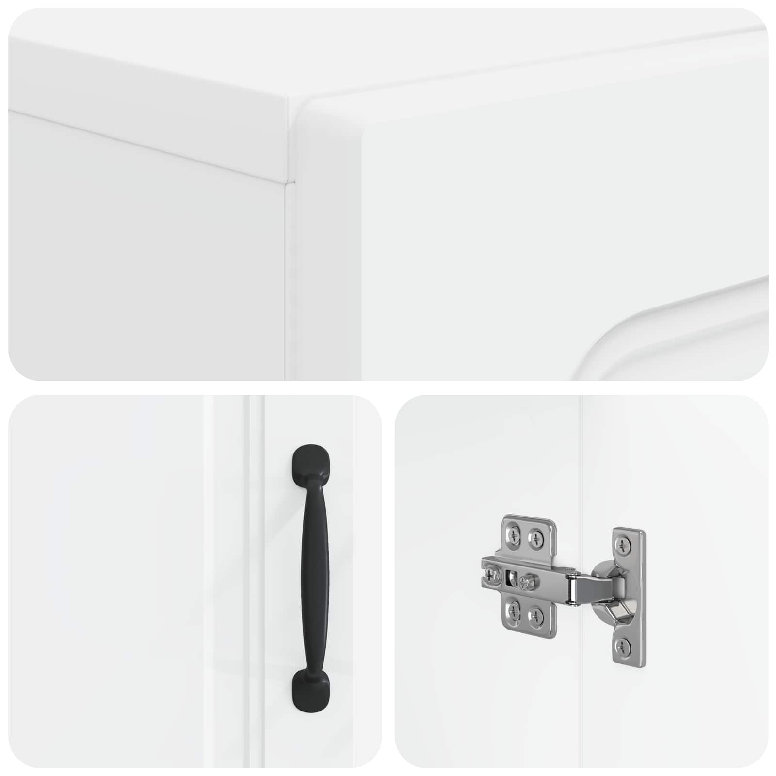 Bathroom Cabinet White Storage 30x31x187cm