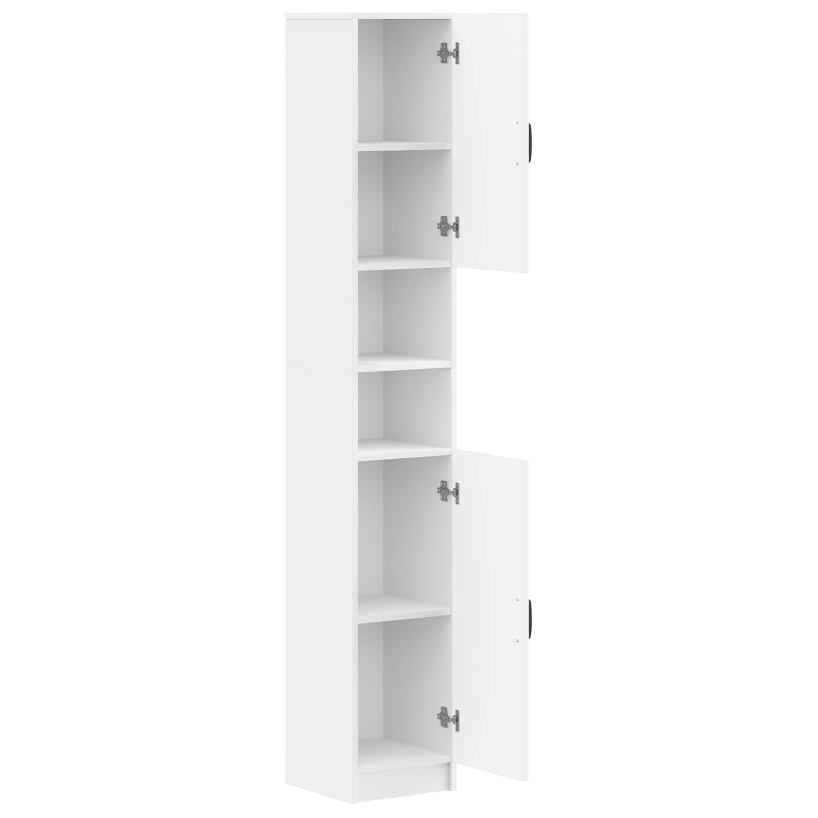 Bathroom Cabinet White Storage 30x31x187cm