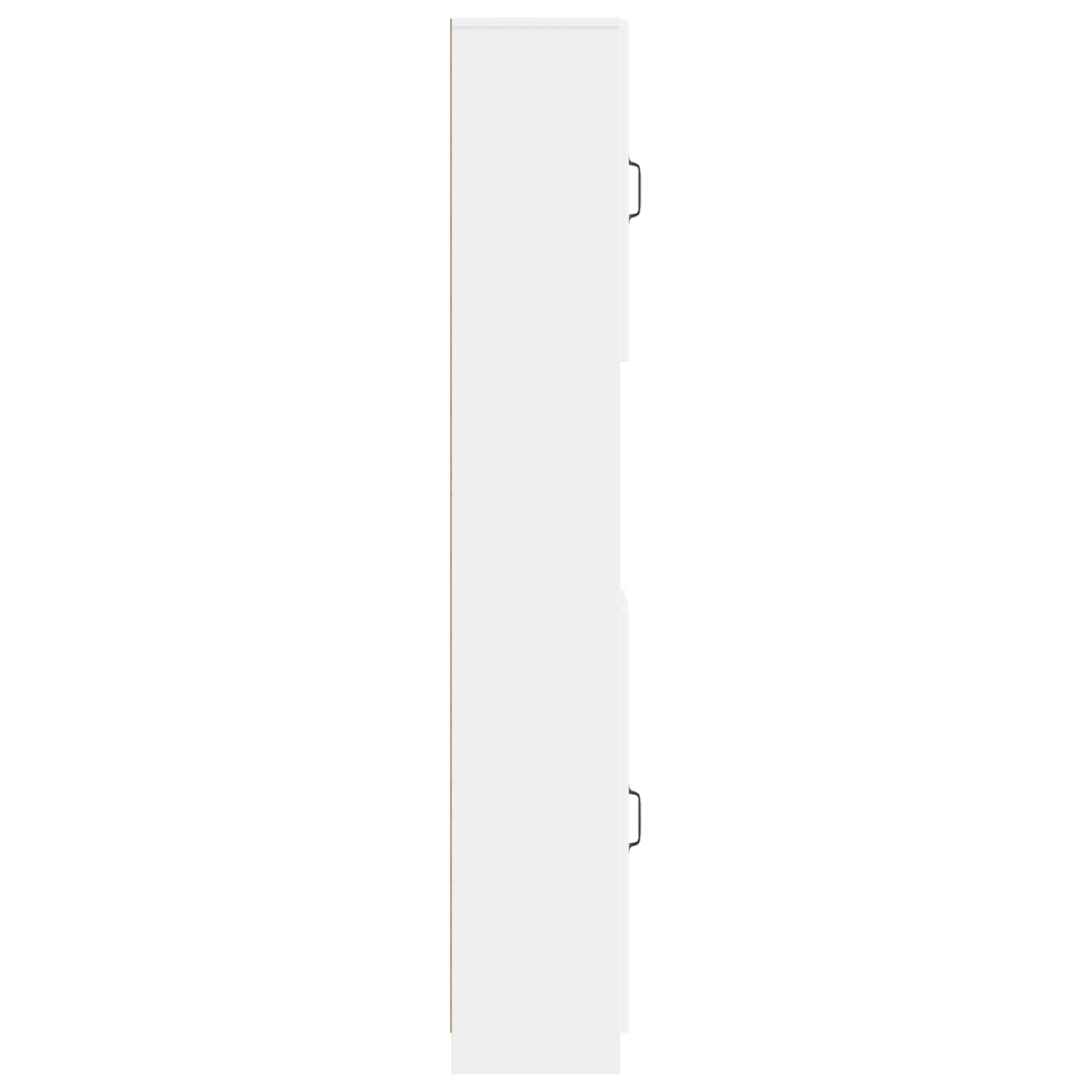 Bathroom Cabinet White Storage 30x31x187cm
