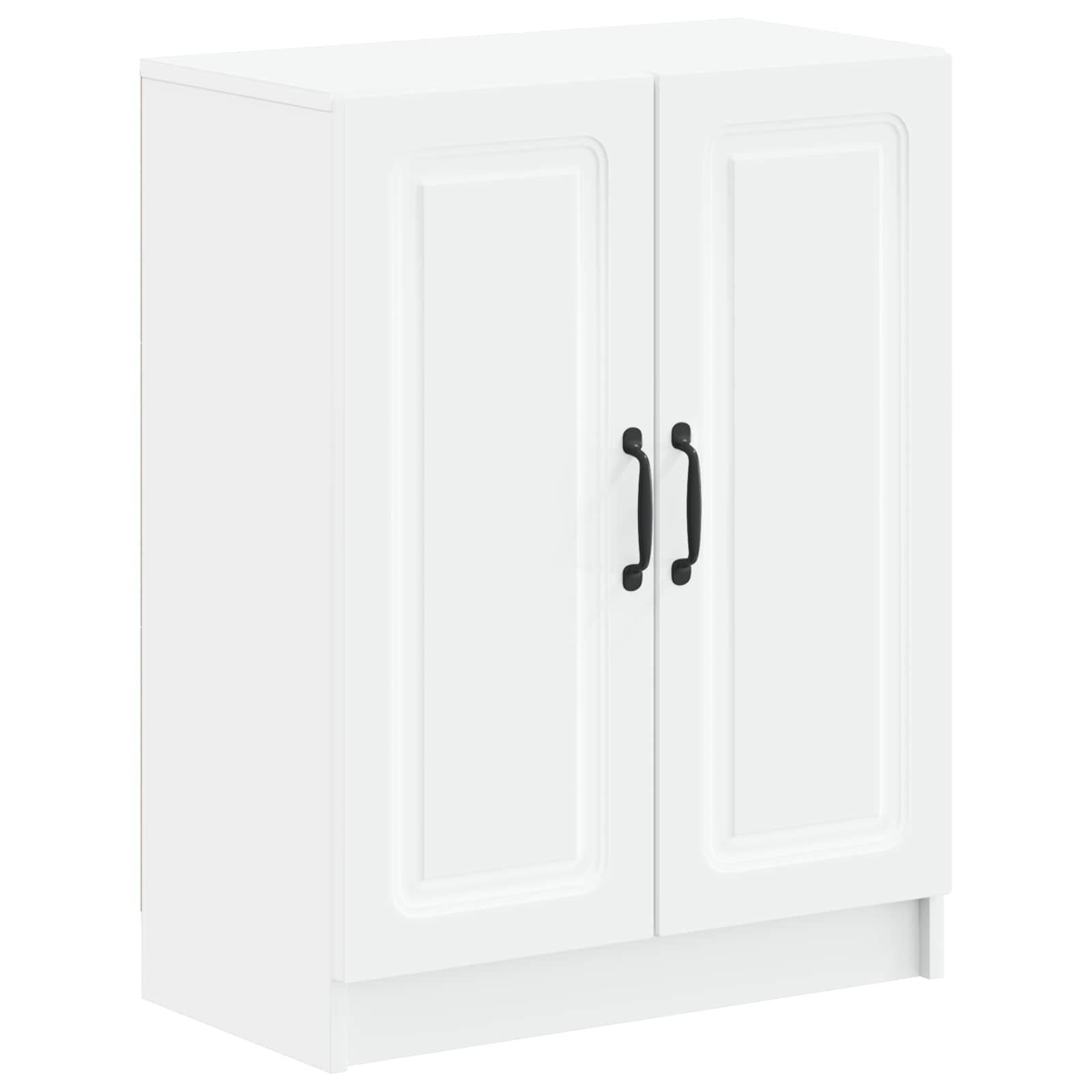 Bathroom Storage Cabinet White Slimline 59.5x31x77cm