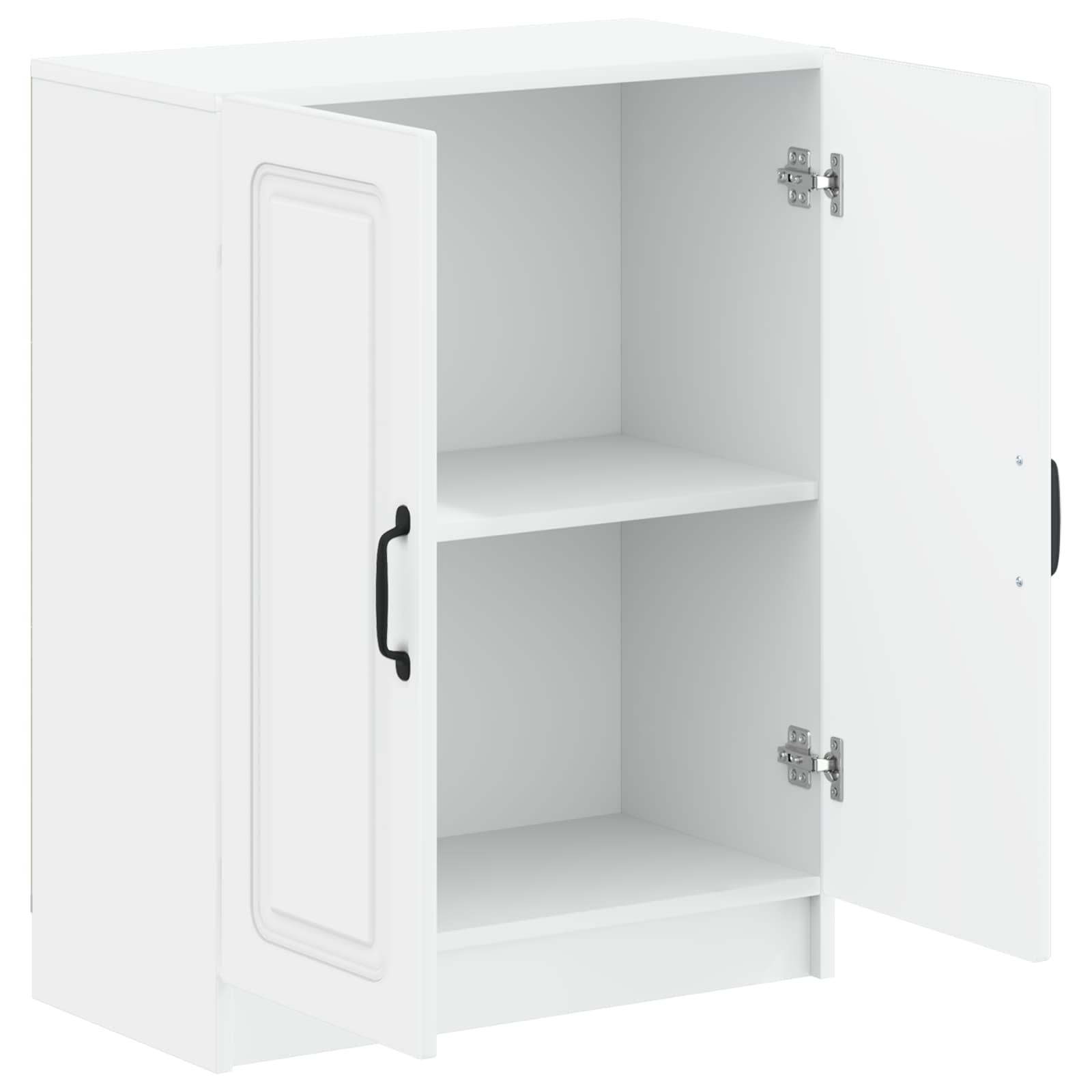 Bathroom Storage Cabinet White Slimline 59.5x31x77cm